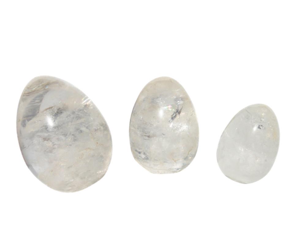 Natural Crystal Quartz Yoni Eggs for Women's Wellness & Healing – Rejuvenate & Balance Energy, Perfect for Meditation, Yoga & Spiritual Practices