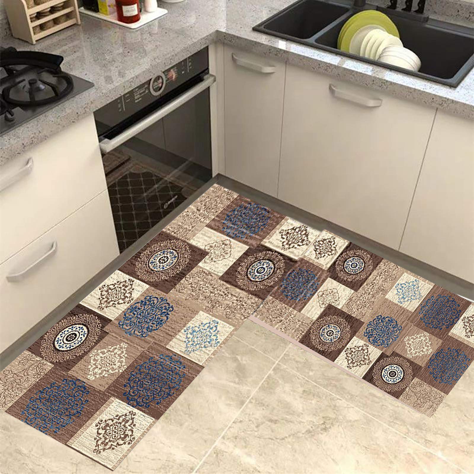 Non-Slip Runner Rug - Washable Polyester Hallway Carpet | Soft Touch Entrance Mat with Custom Length & Cuttable Design | Perfect for Home, Office & High Traffic Areas