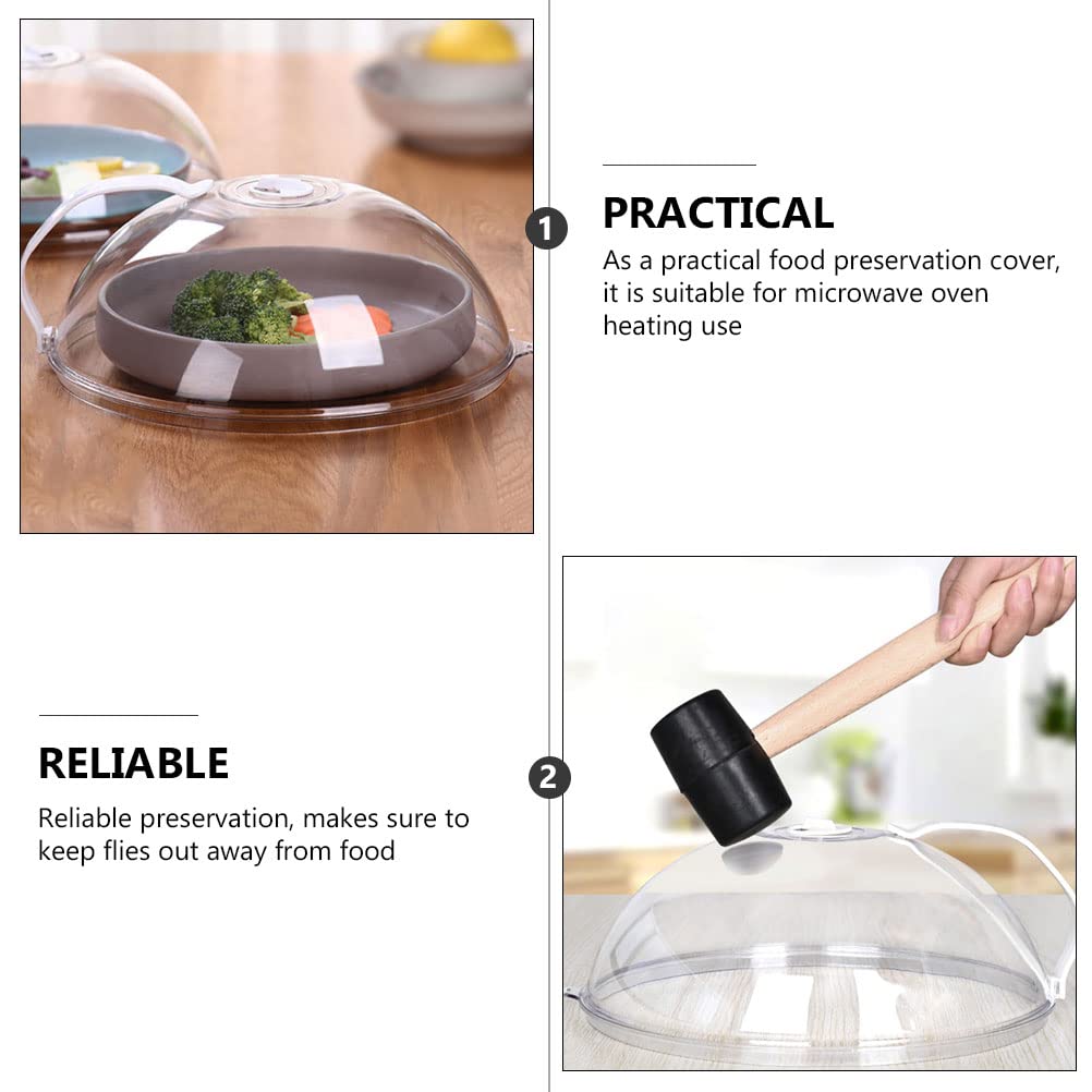 Zerodeko Microwave Splatter Cover - BPA-Free Plate Cover with Steam Vents, Food Screen Protector & Fly Guard for Home & Restaurant Use - Perfect for Reheating, Cooking & Baking