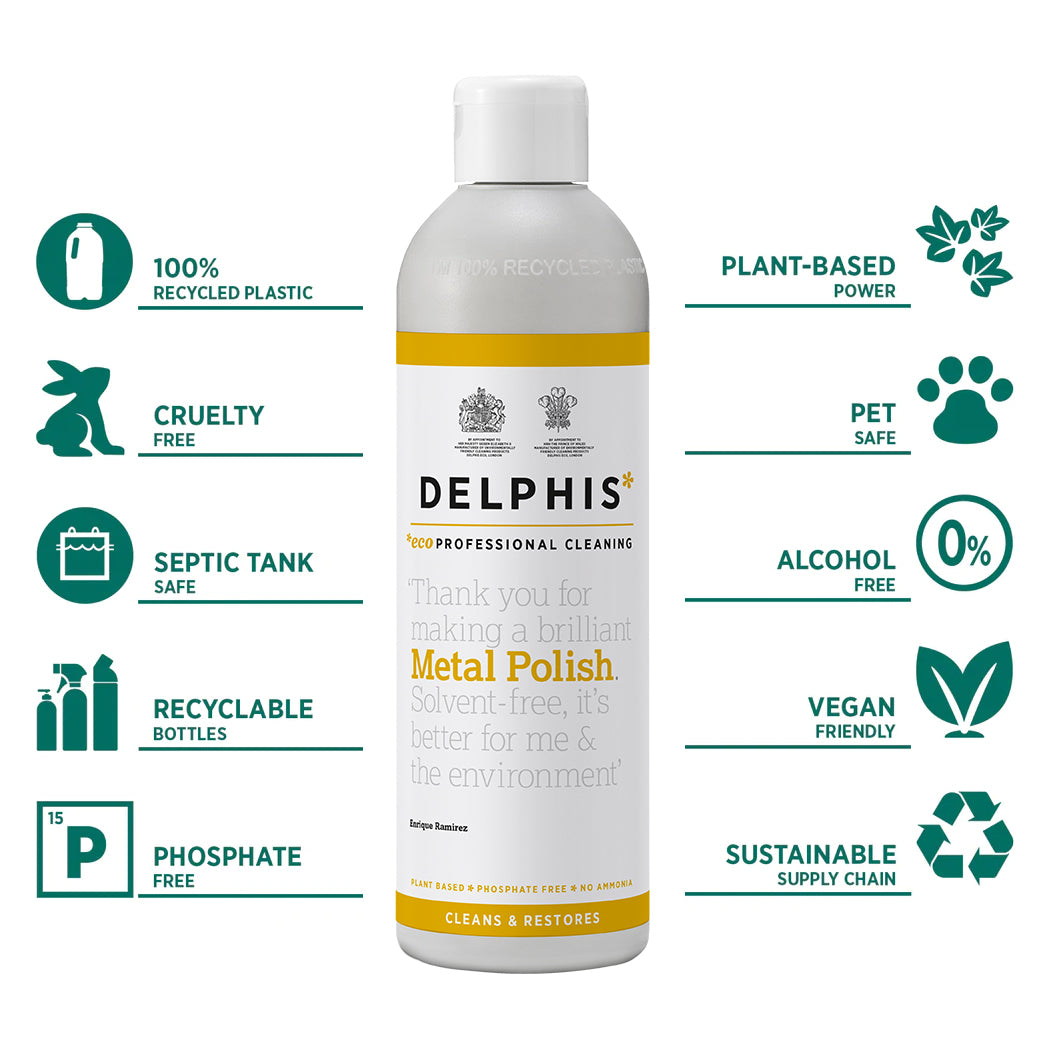 Premium Metal Polish 350ml - Restores Shine & Removes Tarnish - Safe for Stainless Steel, Silver, Brass & Copper - Ideal for Jewelry, Cookware & Automotive Parts
