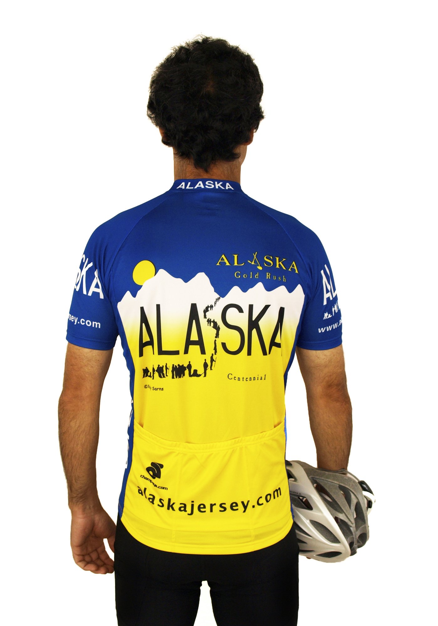 Free Spirit Wear Alaska Gold Rush Cycling Jersey - Breathable & Moisture-Wicking Bike Shirt for Men & Women - Perfect for Road Biking, Mountain Cycling & Outdoor Adventures