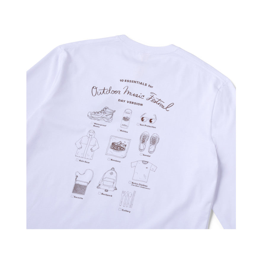 OC/RP Ten Essentials Long Sleeve T-Shirt for Men & Women - Moisture Wicking Hiking & Outdoor Performance Tee - Perfect for Camping, Backpacking and Adventure Travel