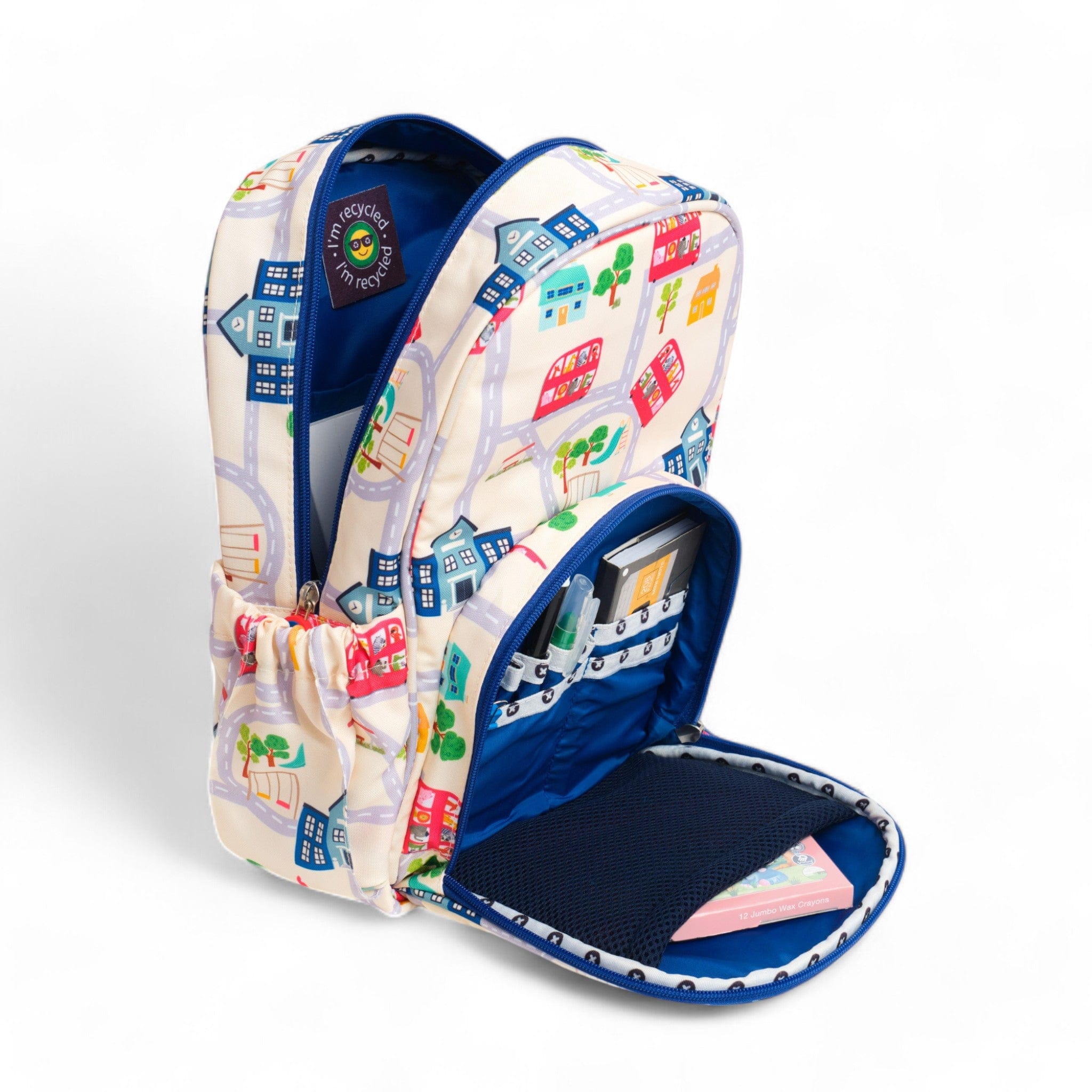 Wheel on the Bus Small Backpack for Kids - Cute Toddler School Bag with Bus Design - Perfect for Preschool, Daycare & Travel Accessories