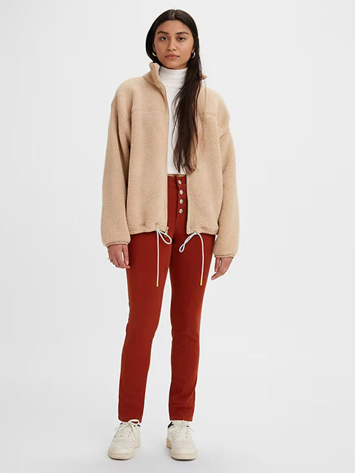 Levi's Women's 311 Shaping Skinny Jeans in Fired Brick Red Twill - Slim Fit Stretch Denim Pants for Casual Wear & Everyday Outfits