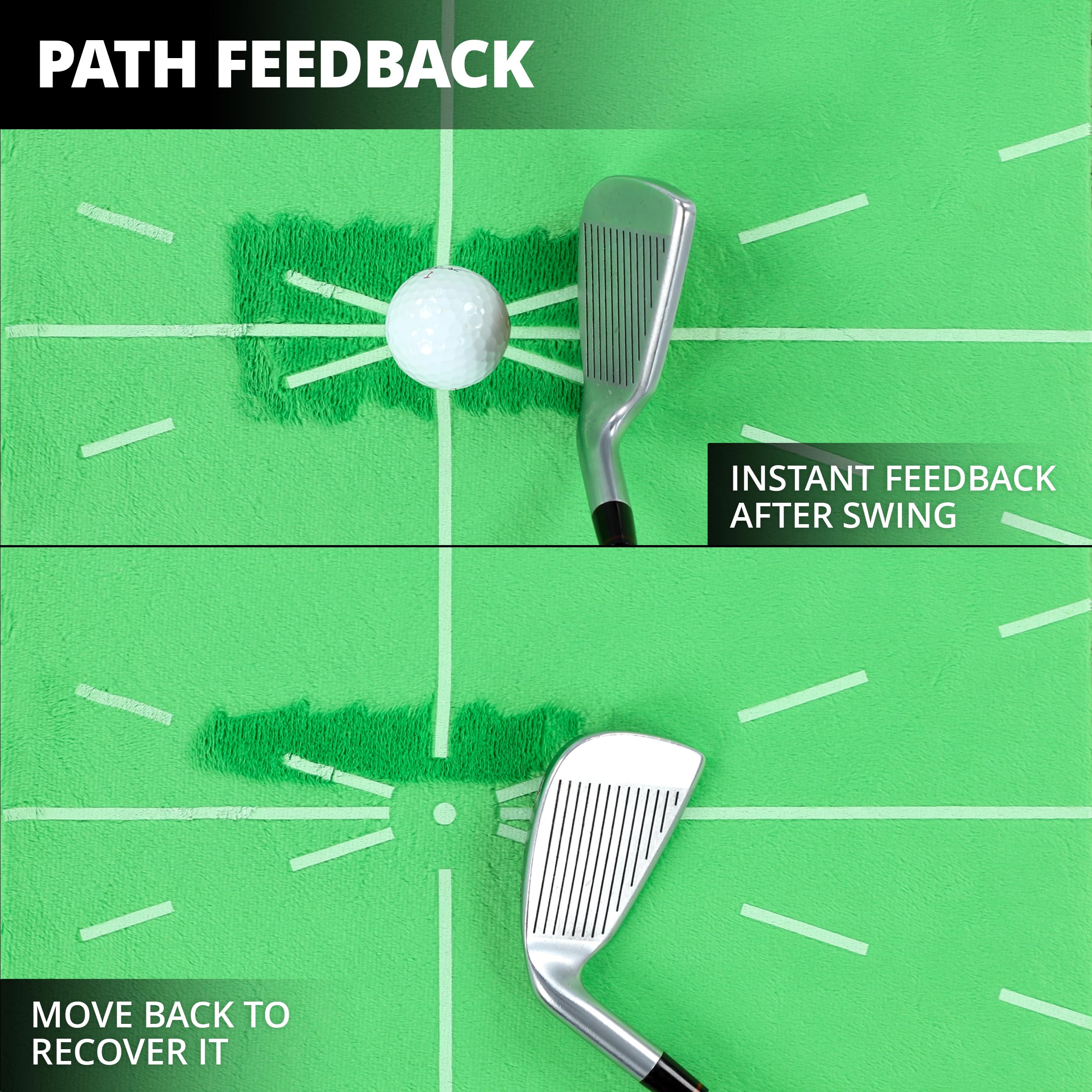 Premium Golf Hitting Mat with Non-Slip Base - Professional Practice Mat for Indoor/Outdoor Golf Training, Driving Range, Backyard & Home Use