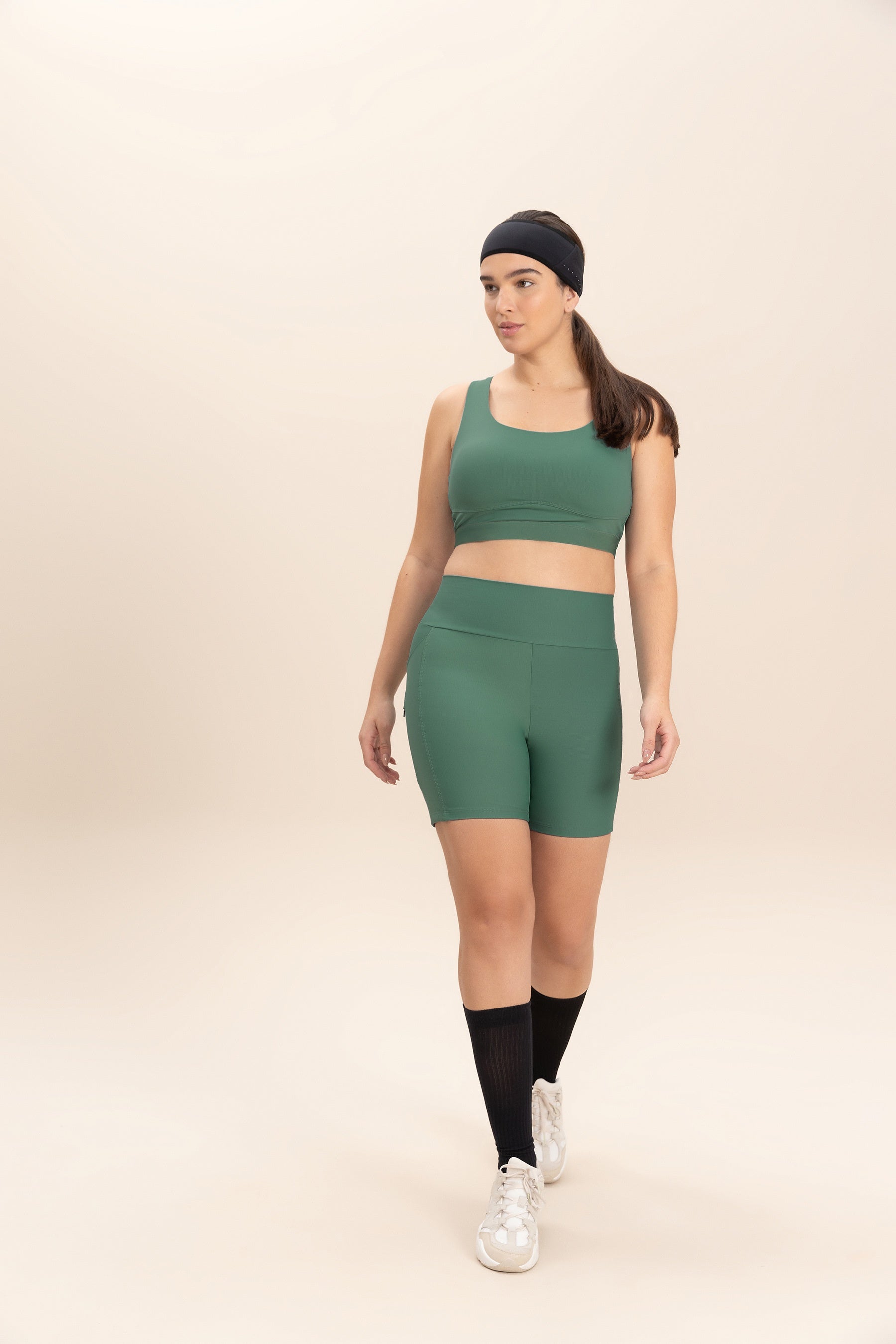 Reflex Speed Pea Sports Bra for Women - High Impact Workout, Running, Yoga & Gym - Moisture Wicking & Breathable Activewear Top