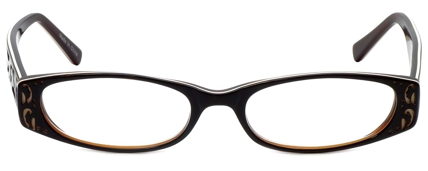Calabria 854 Designer Reading Glasses with Hard Case - Stylish & Durable for Reading, Computer Work & Everyday Use