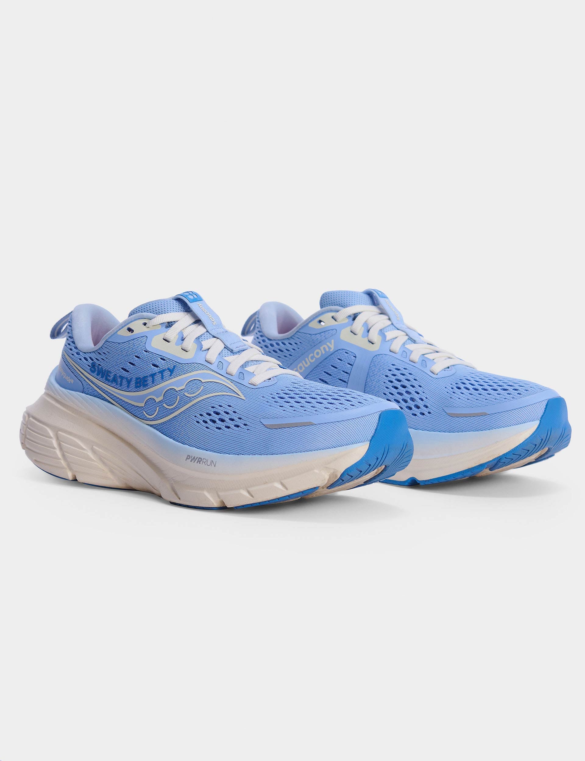 Sweaty Betty x Saucony Guide 18 Running Shoes - Breeze Blue Color | Women's Lightweight Cushioned Sneakers for Jogging, Gym Workouts & Daily Wear