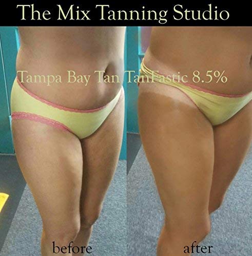 Tanfastic E Blend 10.5% Medium Dark Sunless Spray Tan Solution - 32 oz Bottle for Professional Spray Tanning & At-Home Self Tanning