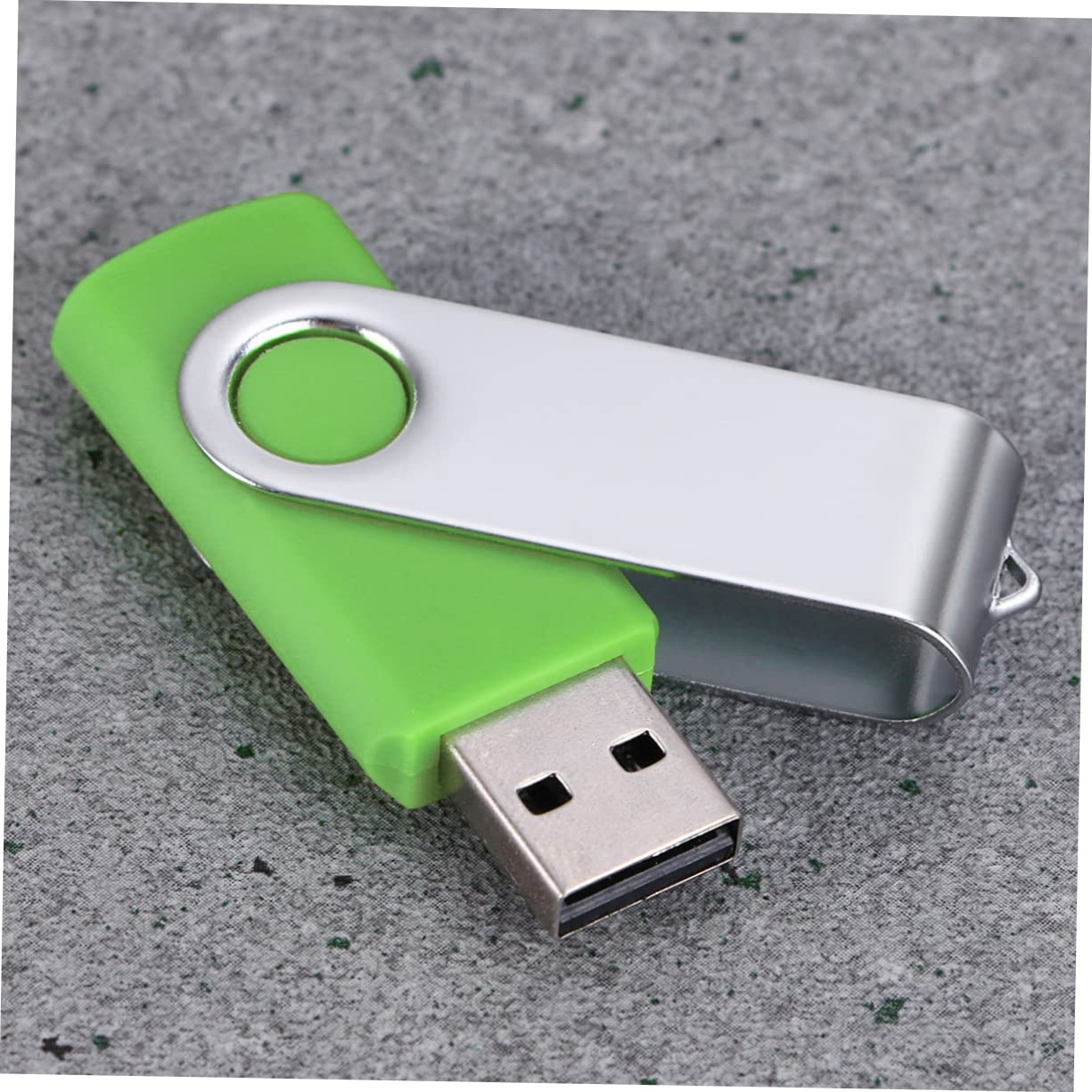 Lurrose 128GB USB Flash Drive - High-Speed Rotating Thumb Drive with Keychain, Portable USB Memory Stick for Data Storage - Perfect for Students, Office Work, and File Backup