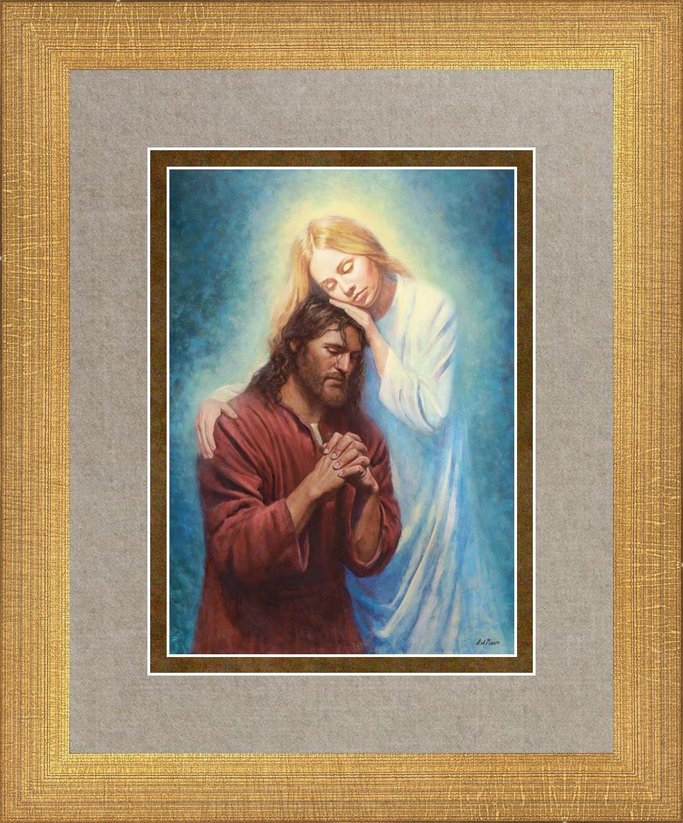 Angel Mother by Del Parson - Beautiful Religious Wall Art for Home Decor - Perfect for Living Room, Bedroom & Church Inspirational Gifts