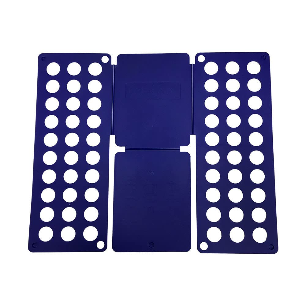 **Prolinemax Blue Adult T-Shirt Folding Board - Laundry Organizer & Clothes Folder for Efficient Wardrobe Storage (Perfect for Travel, Home, and Dorm Organization)**