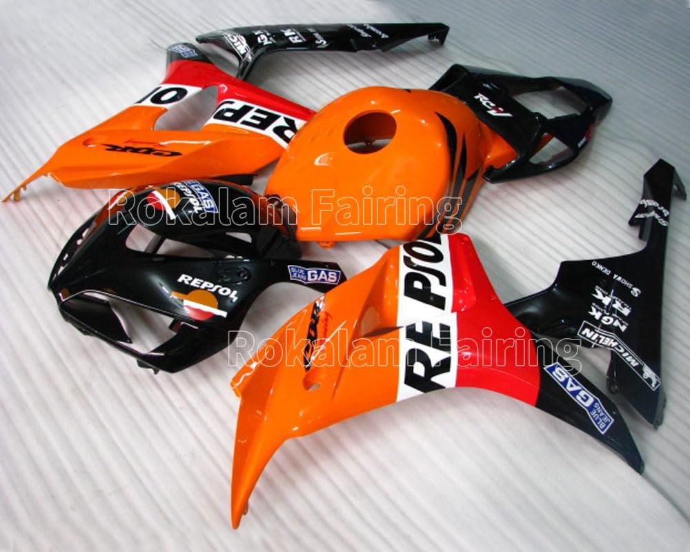 2006-2007 Honda CBR1000RR Motorcycle Full Body Fairing Kit - High-Quality Injection Molded ABS Plastic - Perfect for Racing, Track Days & Street Performance Upgrades