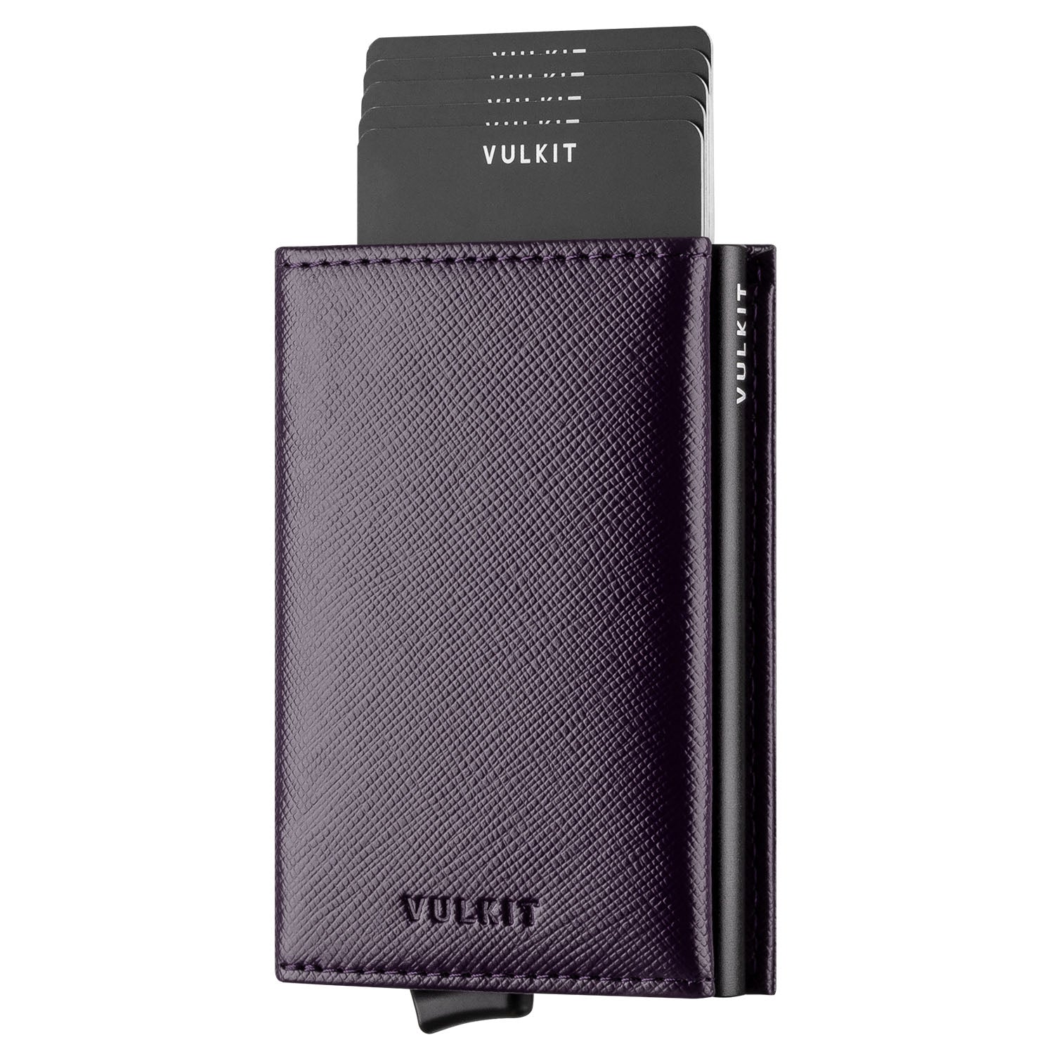 VC203 RFID Blocking Tri-Fold Wallet with Back Zipper Slot & Magnetic Closure - Slim Leather Wallet for Men, Perfect for Travel, Business & Everyday Use