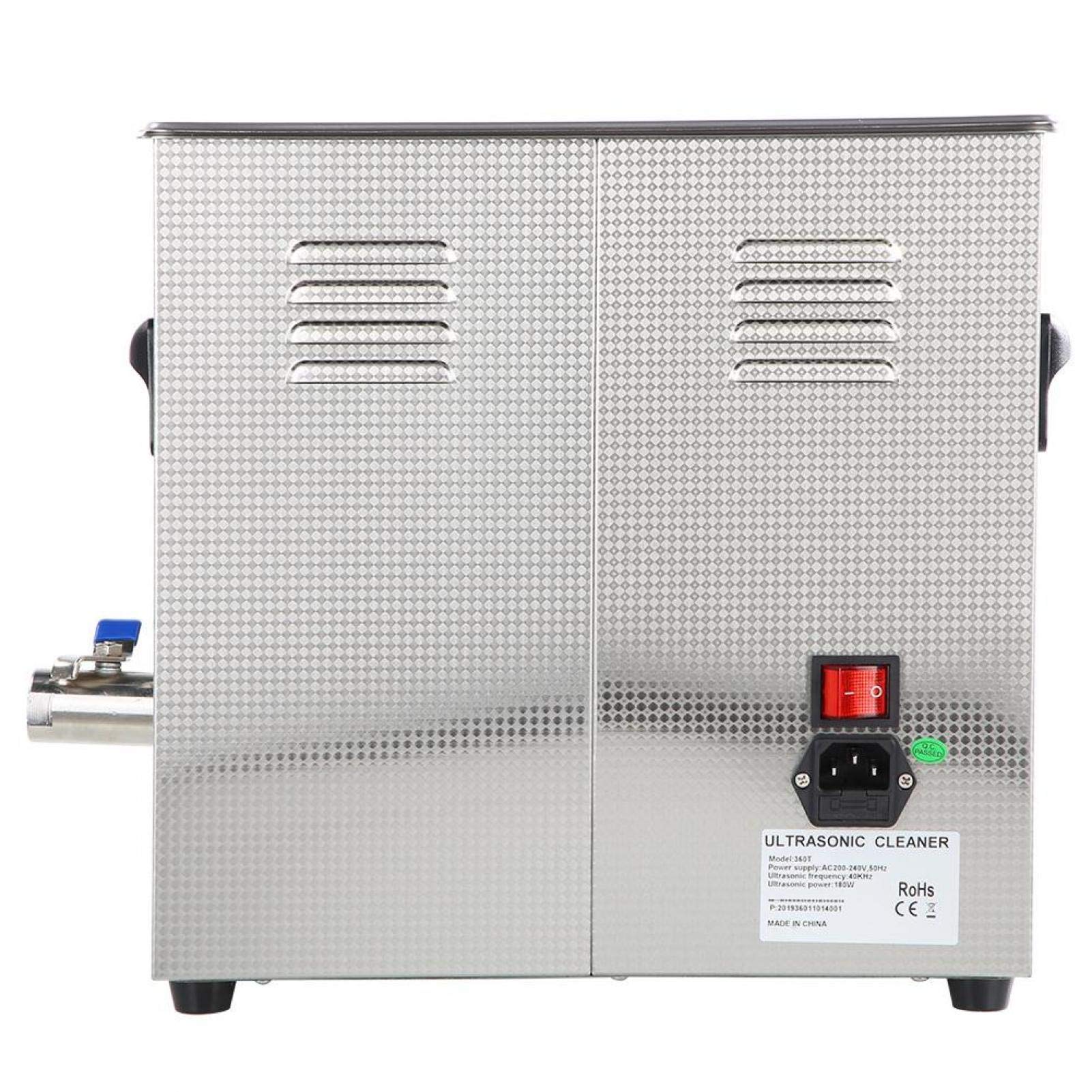 **Professional Sonic Jewelry Cleaner Machine - Stainless Steel Ultrasonic Cleaner for Watches, Glasses, Jewelry, PCB Boards & Industrial Parts (100-120V US Plug, British Flag Type) - Perfect for Home, Workshop & Professional Use**