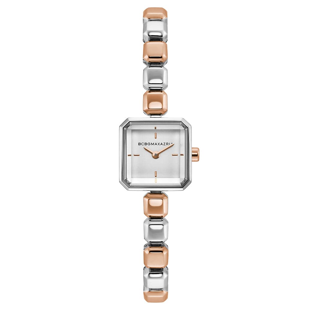 BCBGMAXAZRIA Women's Quartz Two-Tone Stainless Steel Watch BG50677002 - Elegant Timepiece for Work, Parties & Everyday Wear
