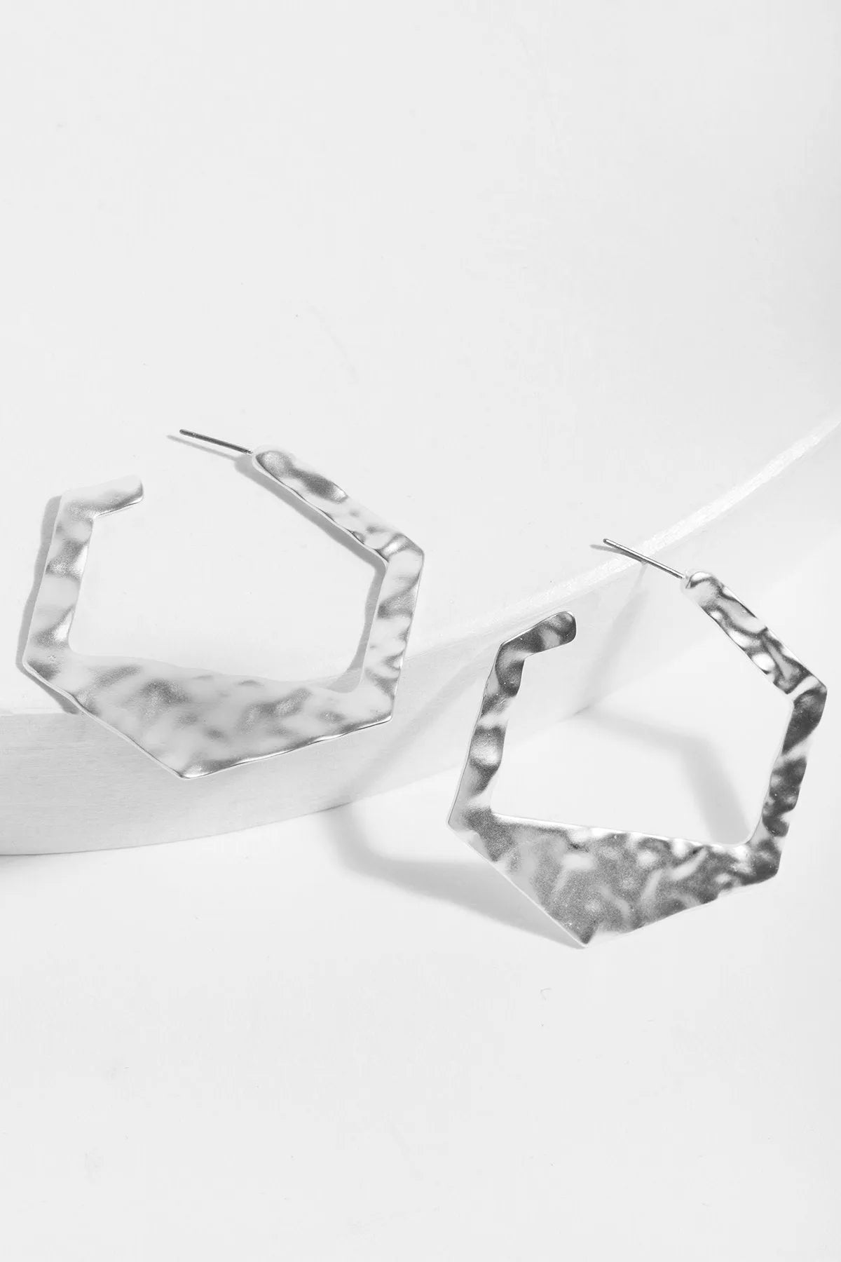 Hammered Geometric Earrings for Women - Handmade Boho Chic Dangle Earrings - Perfect for Parties, Weddings & Everyday Wear