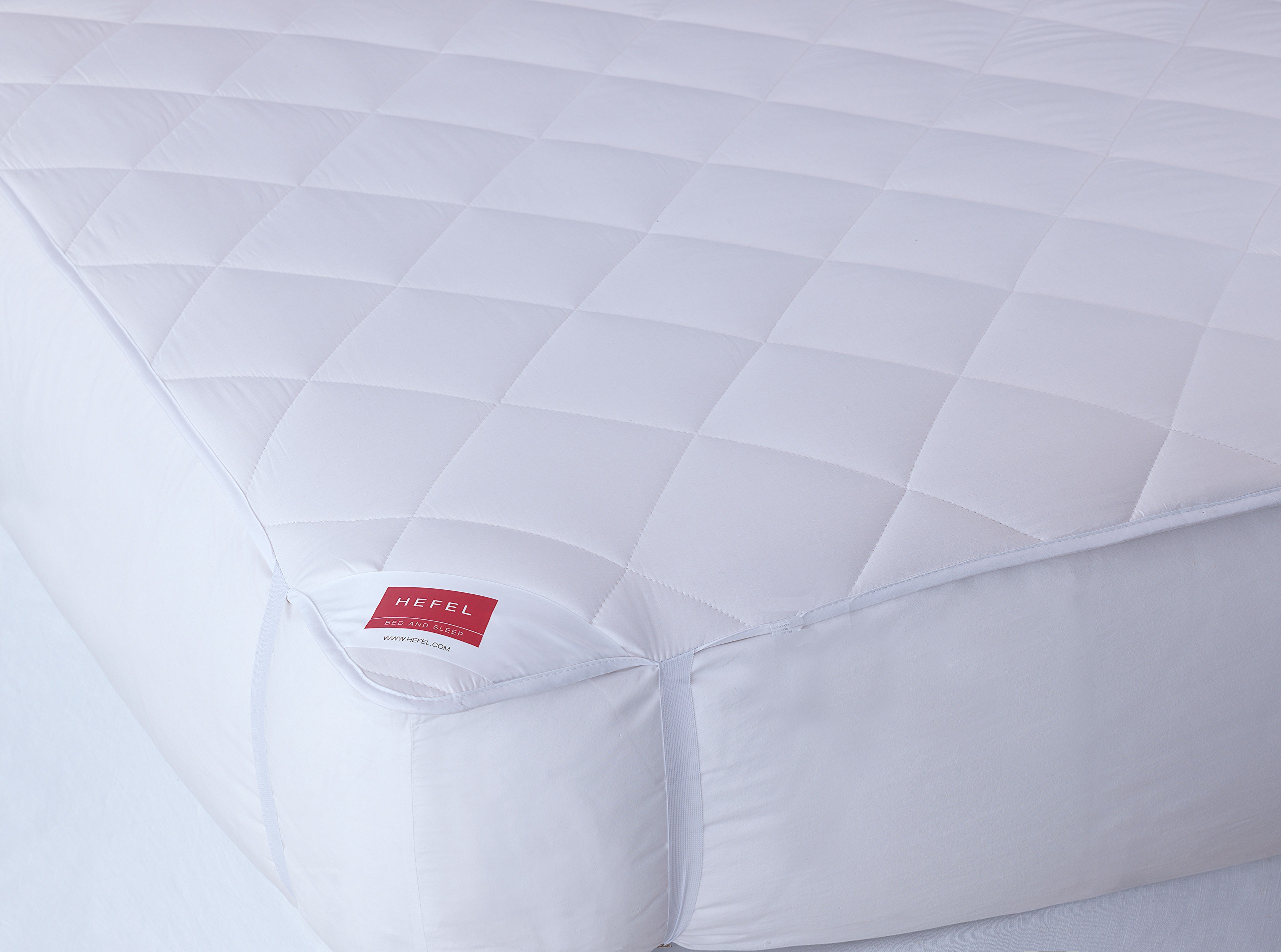 1412U 100% Pure Cotton Mattress Pad - Full Size, Breathable & Hypoallergenic Bed Topper for Comfort & Protection - Perfect for Guest Beds, Dorm Rooms & Home Use