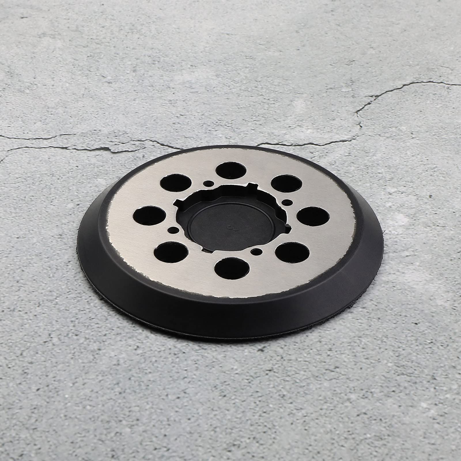 5 Inch 8 Hole Hook and Loop Sanding Disc Pad - 4 Screw Holes, Self Adhesive Backing Plate - Compatible with DeWalt DWE6423, DWE6421, DCW210B - Perfect for Woodworking, Metal Polishing & DIY Home Projects