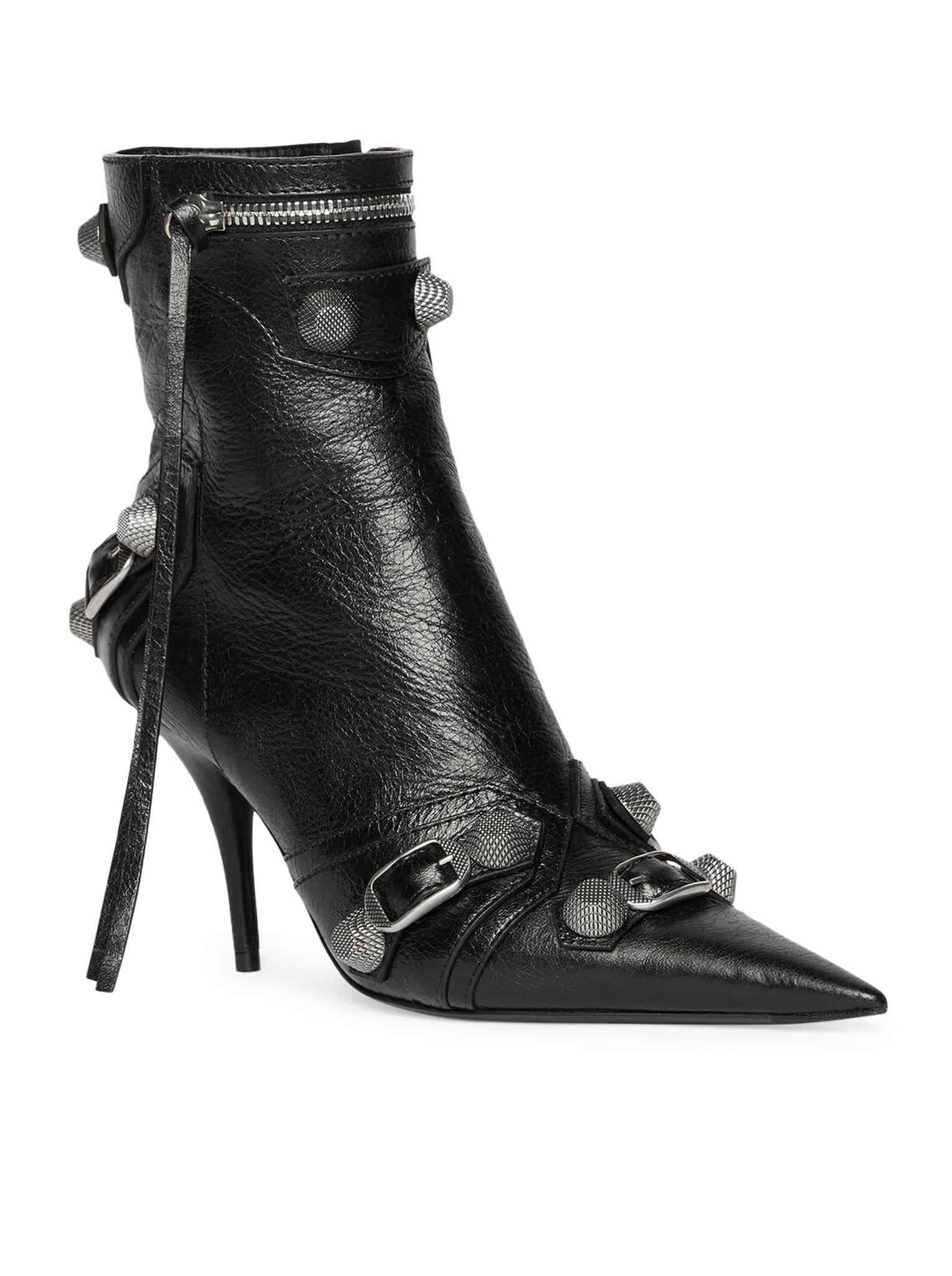 CAGOLE 90mm Black Women's Ankle Boots - Stylish Chunky Heel Booties for Casual Outfits, Office Wear & Night Out