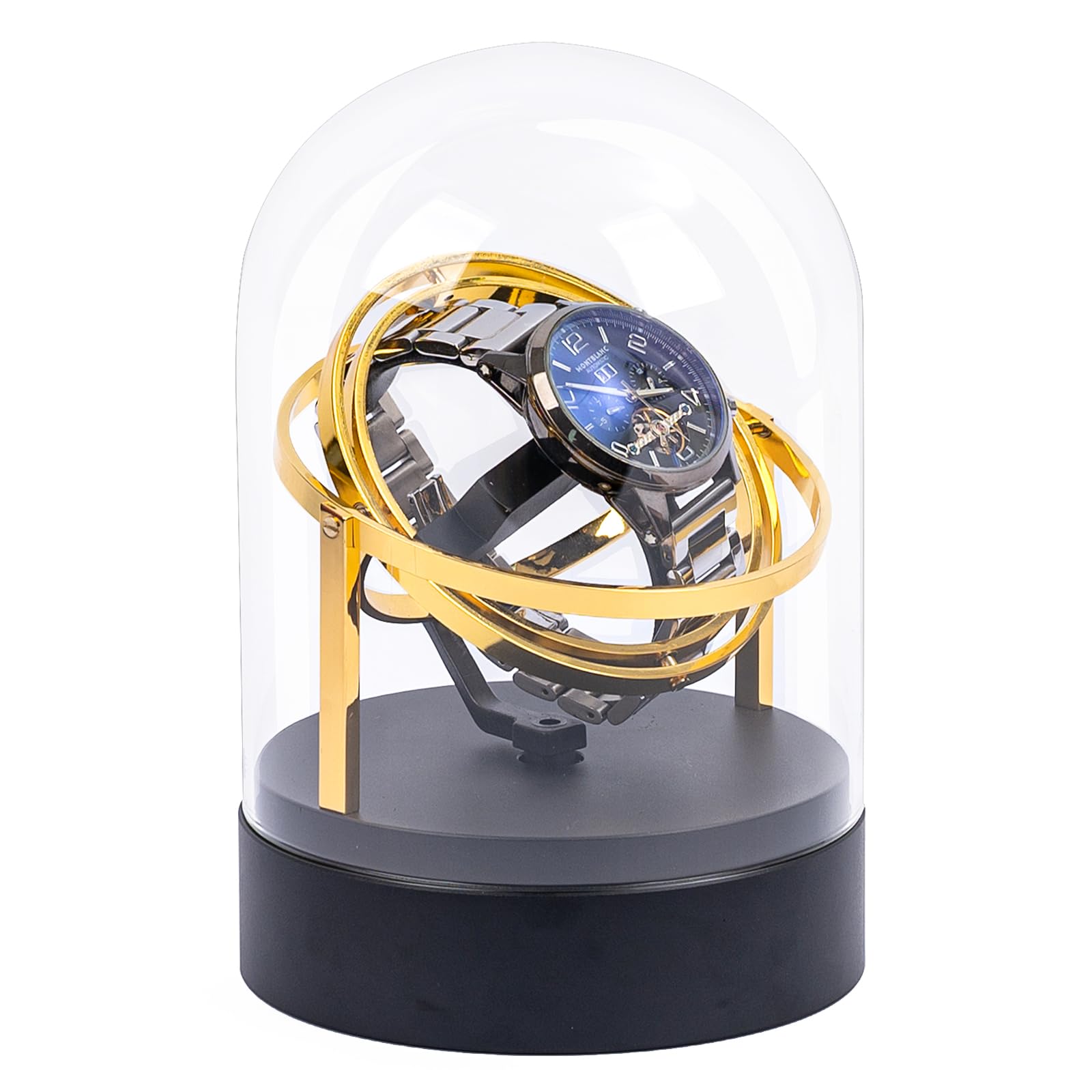Premium Automatic Watch Winder Box for Mechanical Watches - 360° Silent Rotation, Elegant Glass Display Case | Perfect Watch Storage for Home, Office & Travel