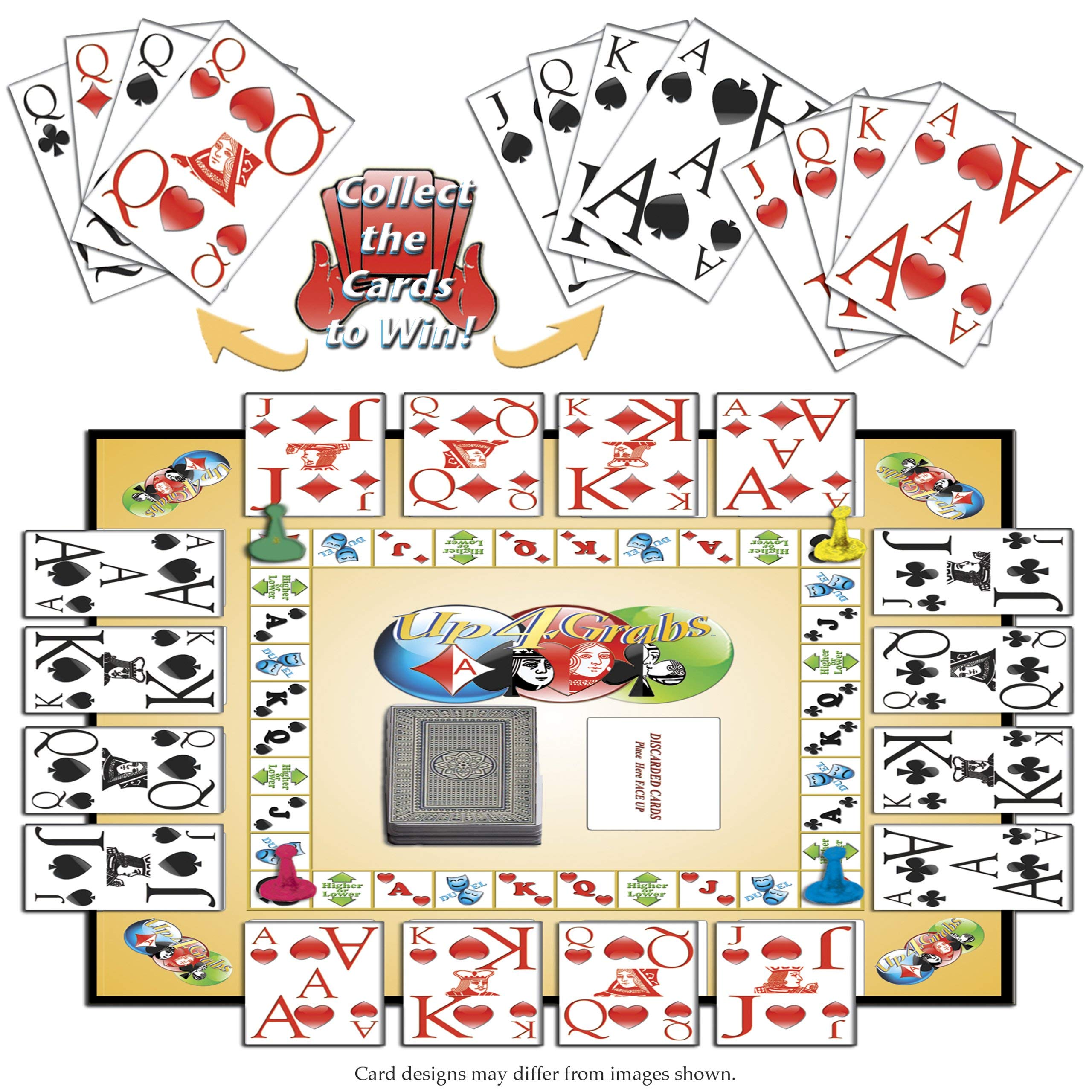 Triple Play Family Board Game Bundle - Up 4 Grabs, Jinx & Stare for Fun Game Nights | Perfect for Family Gatherings, Parties & Indoor Activities