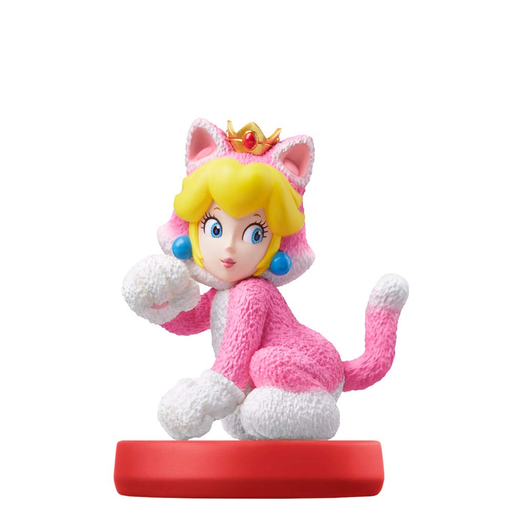 Super Mario Cat Mario & Cat Peach amiibo Figures - Nintendo Collectible for Gaming & Display - Perfect for Super Mario Fans & Nintendo Switch Players