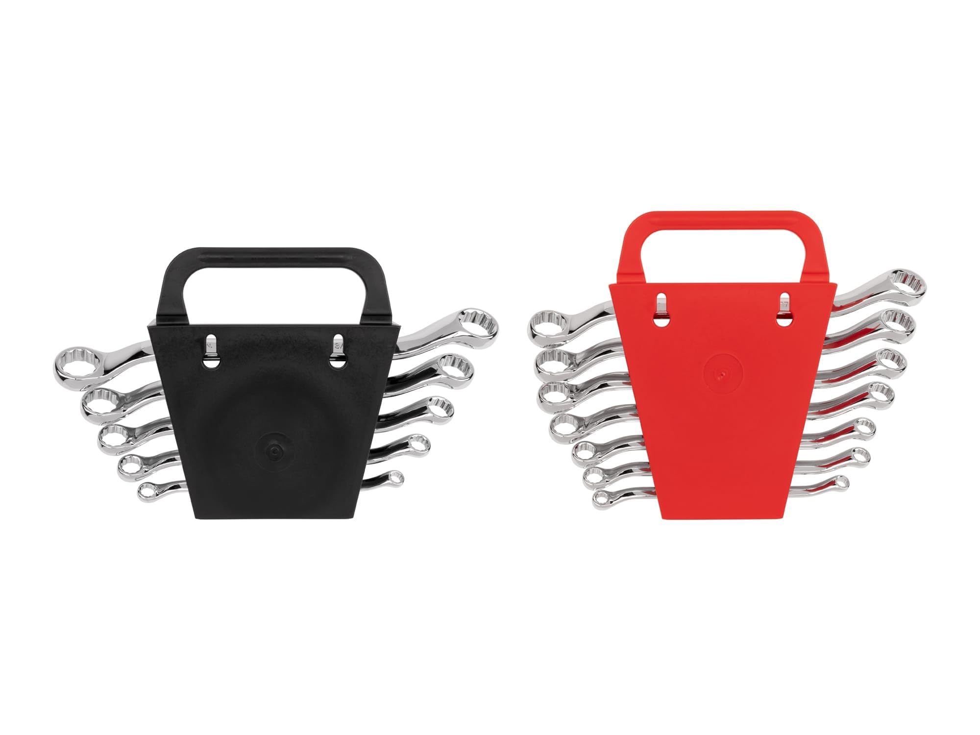 TEKTON 45-Degree Offset Box End Wrench Set - 12-Piece (1/4-13/16 in., 6-19 mm) with Holder | WBE91301 - Perfect for Automotive Repair, Machinery Maintenance & Tight Spaces
