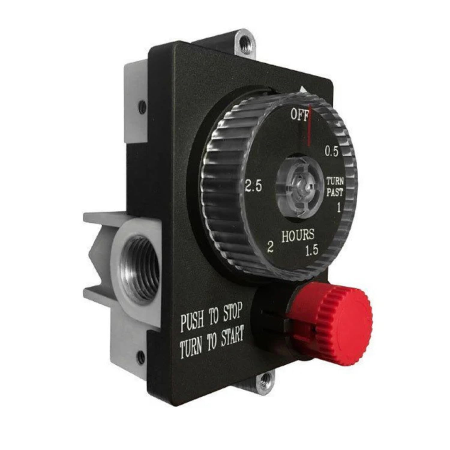 Firegear ESTOP1-0H Emergency Stop Mechanical Gas Timer with 1 Hour Countdown - Perfect for Industrial Safety, Kitchen Stoves, and Gas Applliance Shutoff