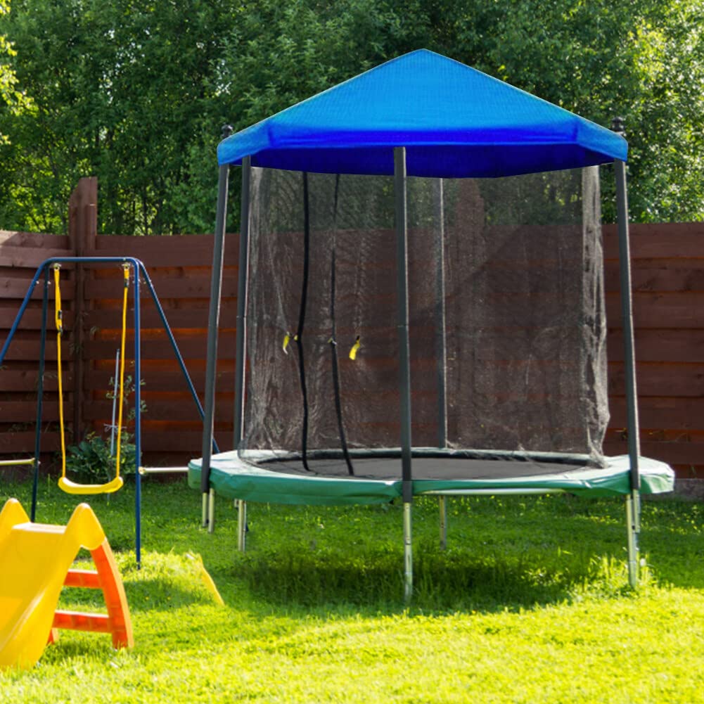 6-14 Ft Waterproof Trampoline Cover - UV Resistant & Tearproof Protective Cover for Round Trampolines and Swimming Pools | Easy Installation for Outdoor Weather Protection