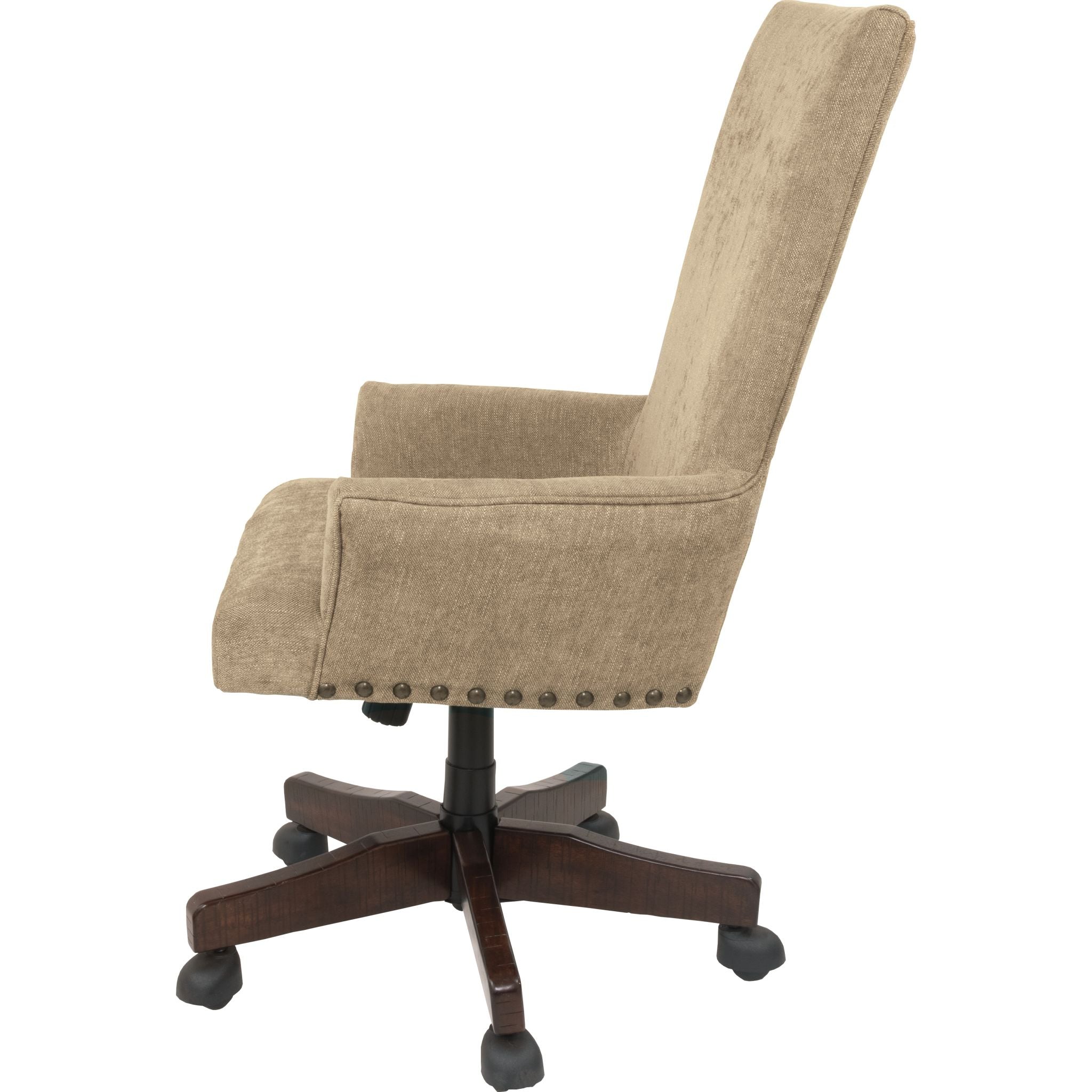 Baldridge Ergonomic Office Chair - Light Brown Leather Executive Desk Chair for Home & Office Comfort - Perfect for Long Work Hours & Gaming Sessions