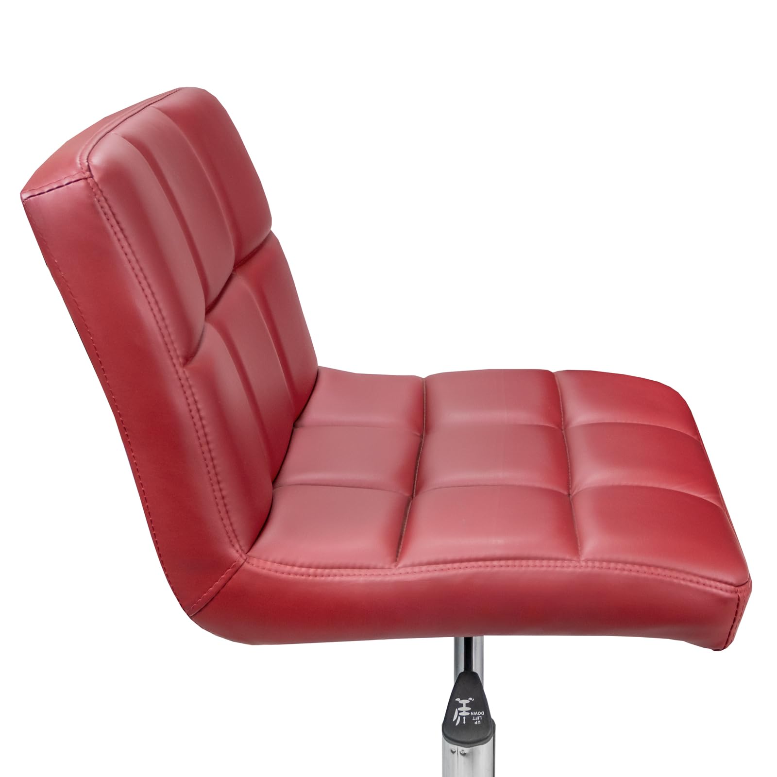 Madison & Park Set of 2 Easy Glide Office Chairs - Red Ergonomic Desk Chairs for Home Office, Study, or Workspace - Smooth Rolling Task Chairs with Adjustable Height - Perfect for Computer Work, Gaming, and Conference Rooms