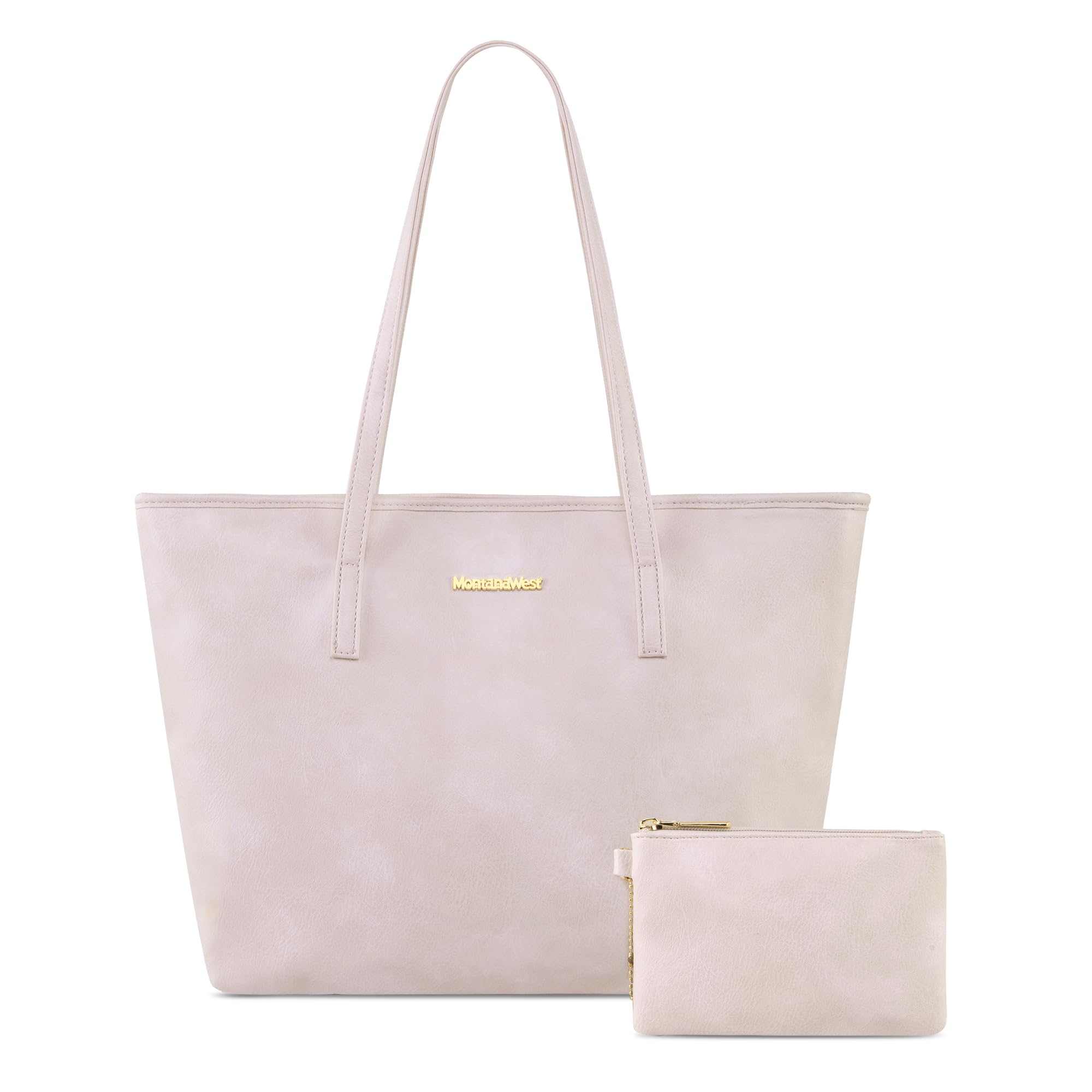 Montana West Vegan Leather Tote Bags for Women - Stylish Top Handle & Shoulder Handbags | Perfect for Work, Travel & Everyday Use