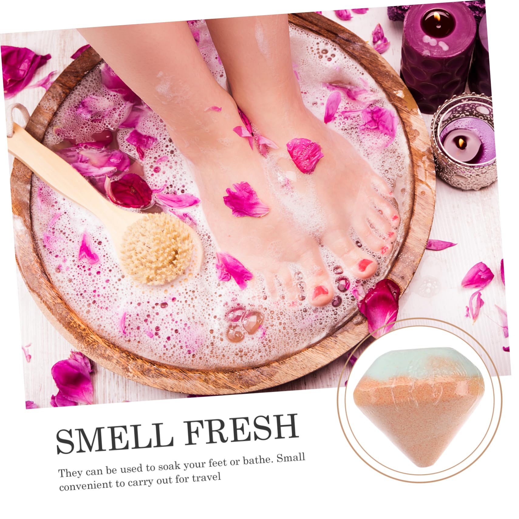 10 Pack Essential Oil Foot Bath Balls - Aromatherapy Bath Bombs for Relaxing Foot Soak, Random Scents - Perfect for Spa Night, Self-Care & Gift Giving