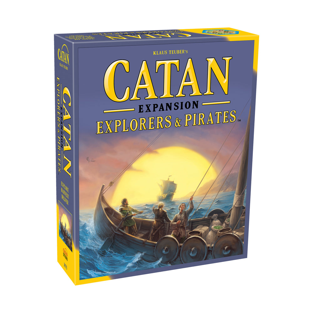 Catan Explorers & Pirates Expansion Board Game - Adventure Strategy Game for Family Game Night, Settlers of Catan Expansion Pack for 3-4 Players
