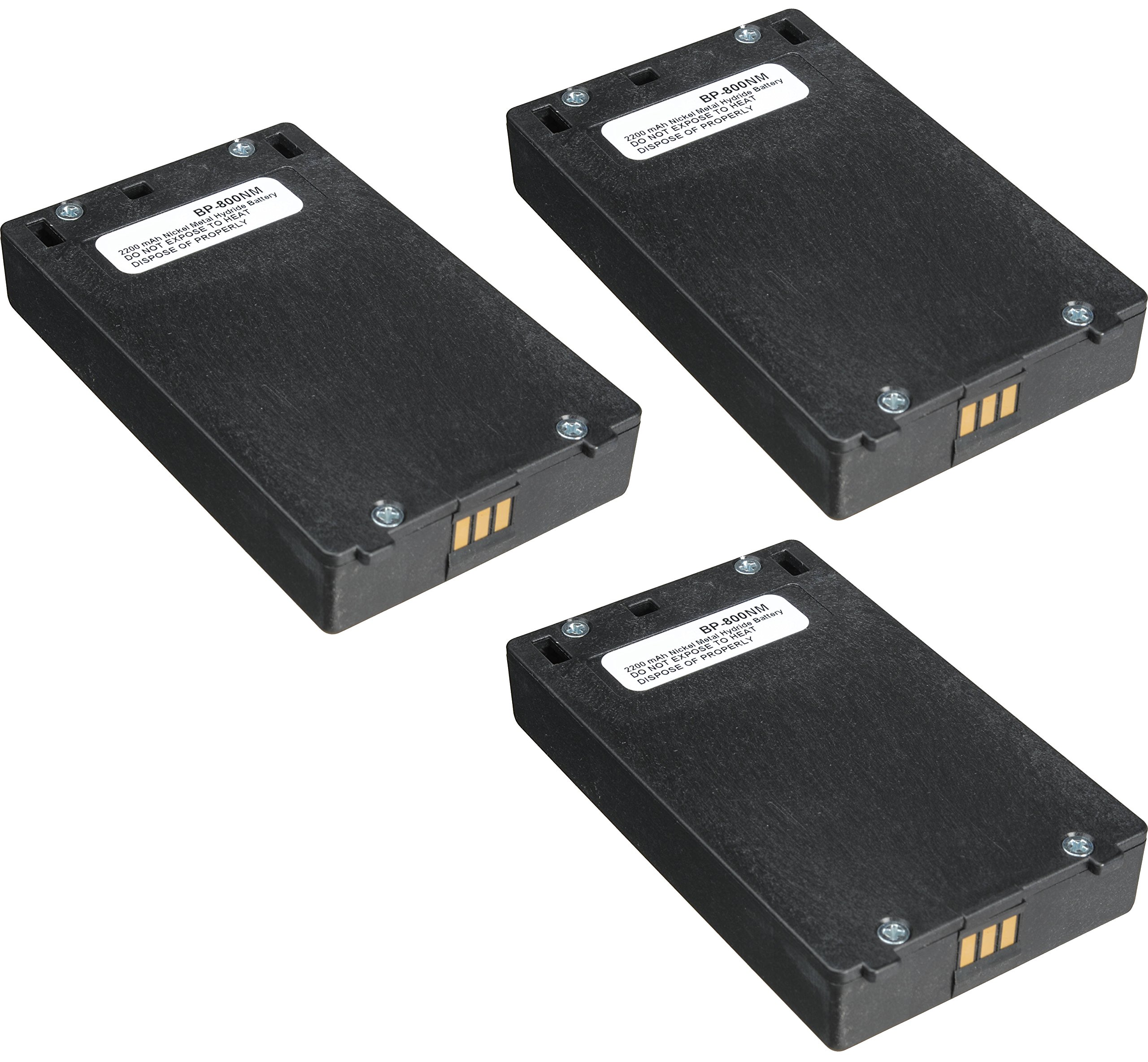 Synergy Digital Telex TR-80N Wireless Headset Replacement Battery Combo Pack - 3 x SDHP-H1455 Batteries for Clear Communication - Perfect for Office, Call Center & Customer Service Professionals