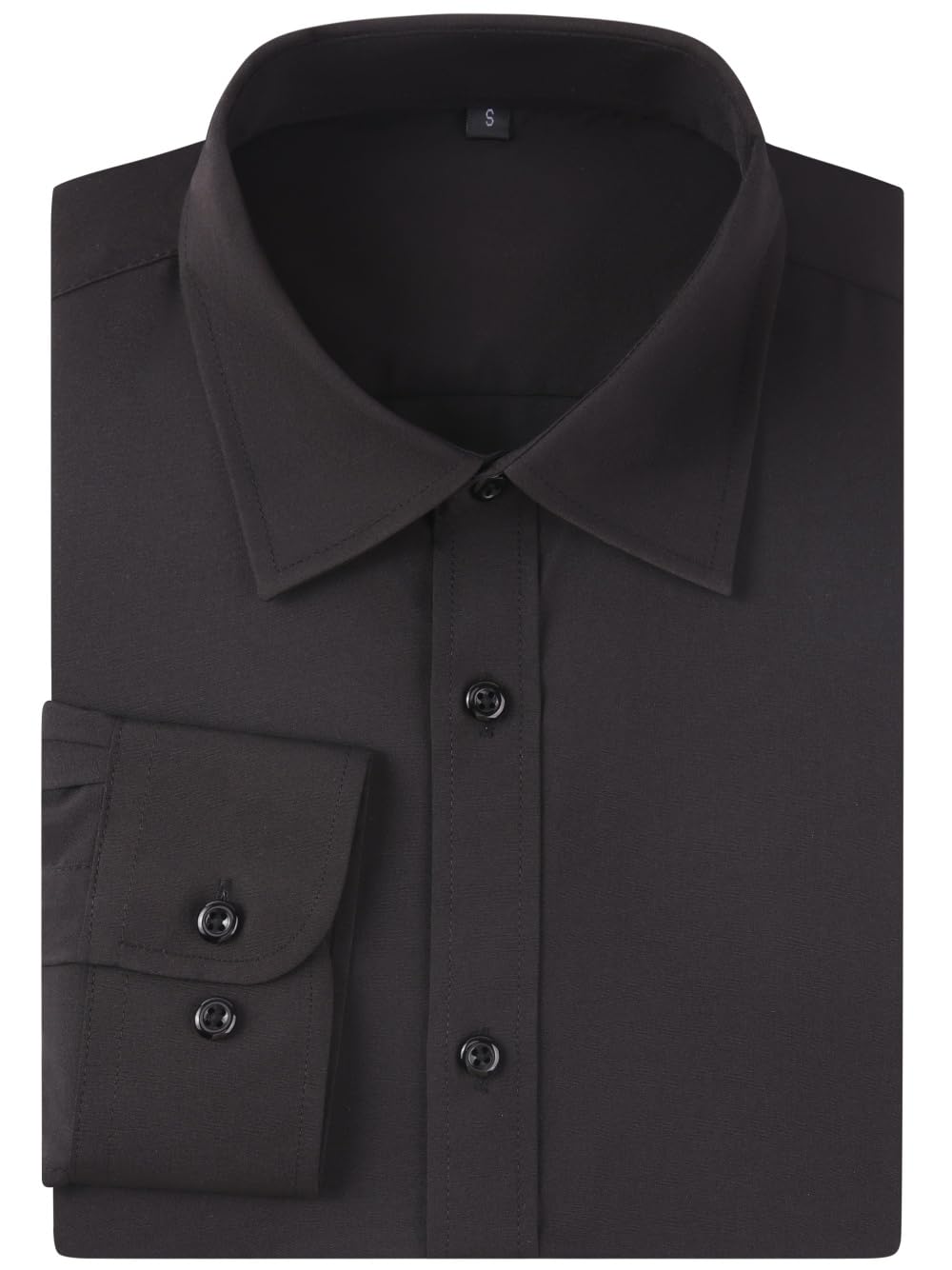 Men's Slim Fit Long Sleeve Dress Shirts | Button Down Business Formal Shirt with Stretch | Perfect for Office, Interviews & Special Occasions