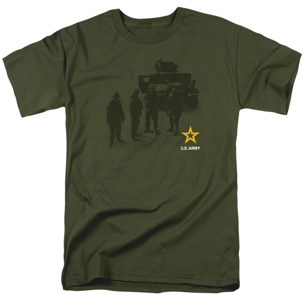 Army Strong T-Shirt for Men - Comfortable Cotton Military Style Tee (Size S) - Perfect for Workouts, Casual Wear & Patriotic Events