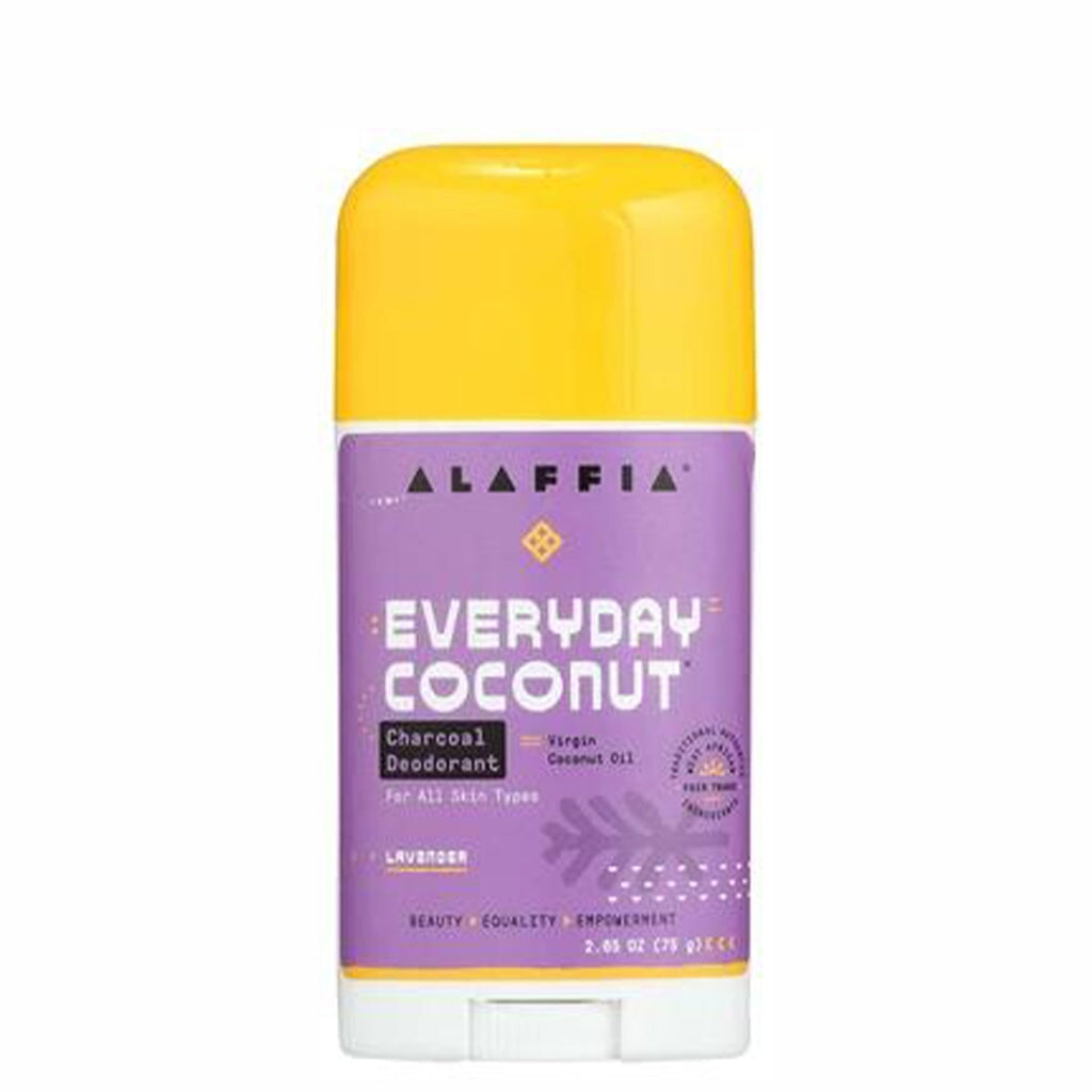 Alaffia Everyday Coconut Deodorant with Lavender - Natural & Organic Deodorant for Women & Men - Long-Lasting Odor Protection - Perfect for Daily Use at Home, Work & Gym