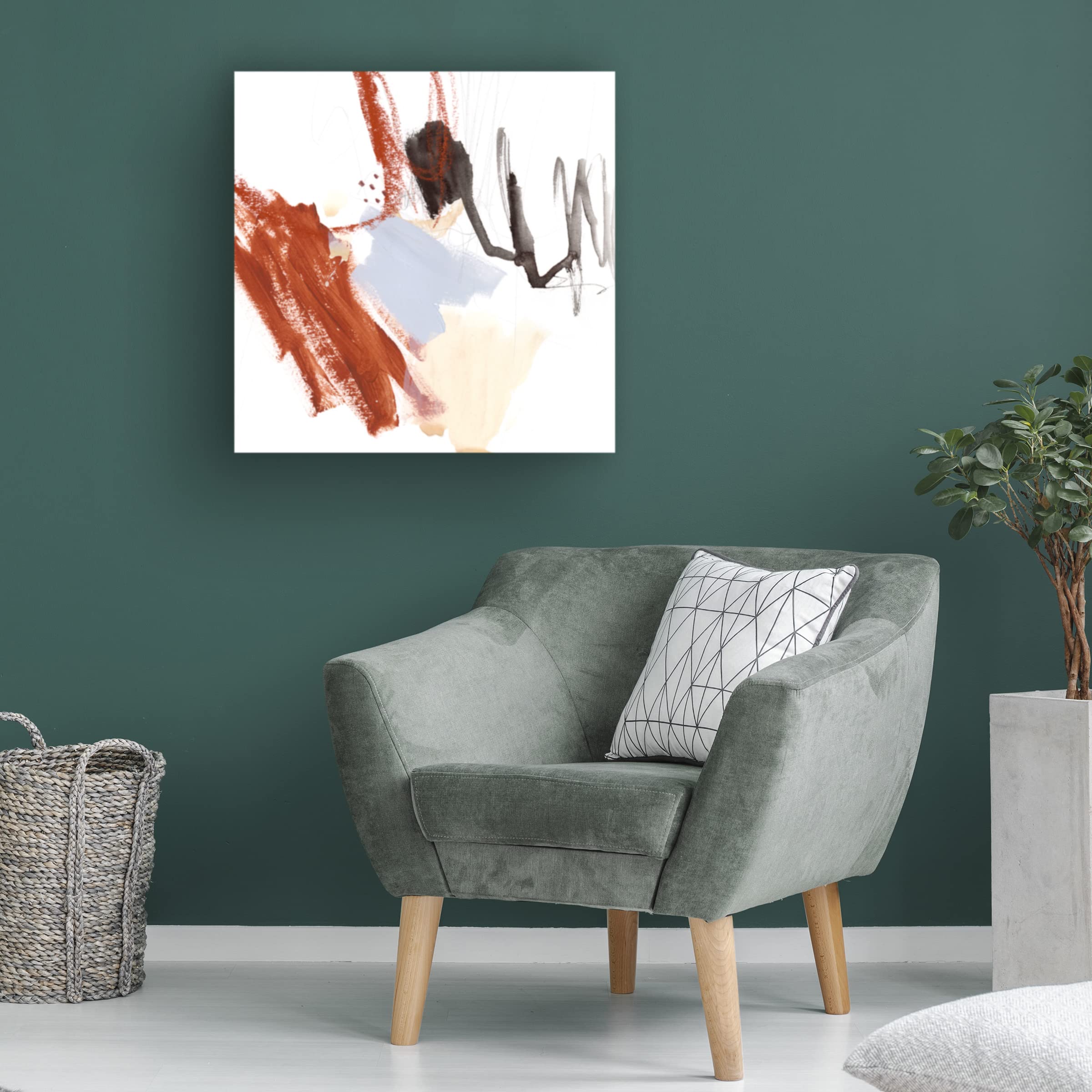 Victoria Borges 'Iron and Down III' Canvas Wall Art Print - Modern Abstract Home Decor for Living Room, Bedroom & Office | Trademark Fine Art Collection
