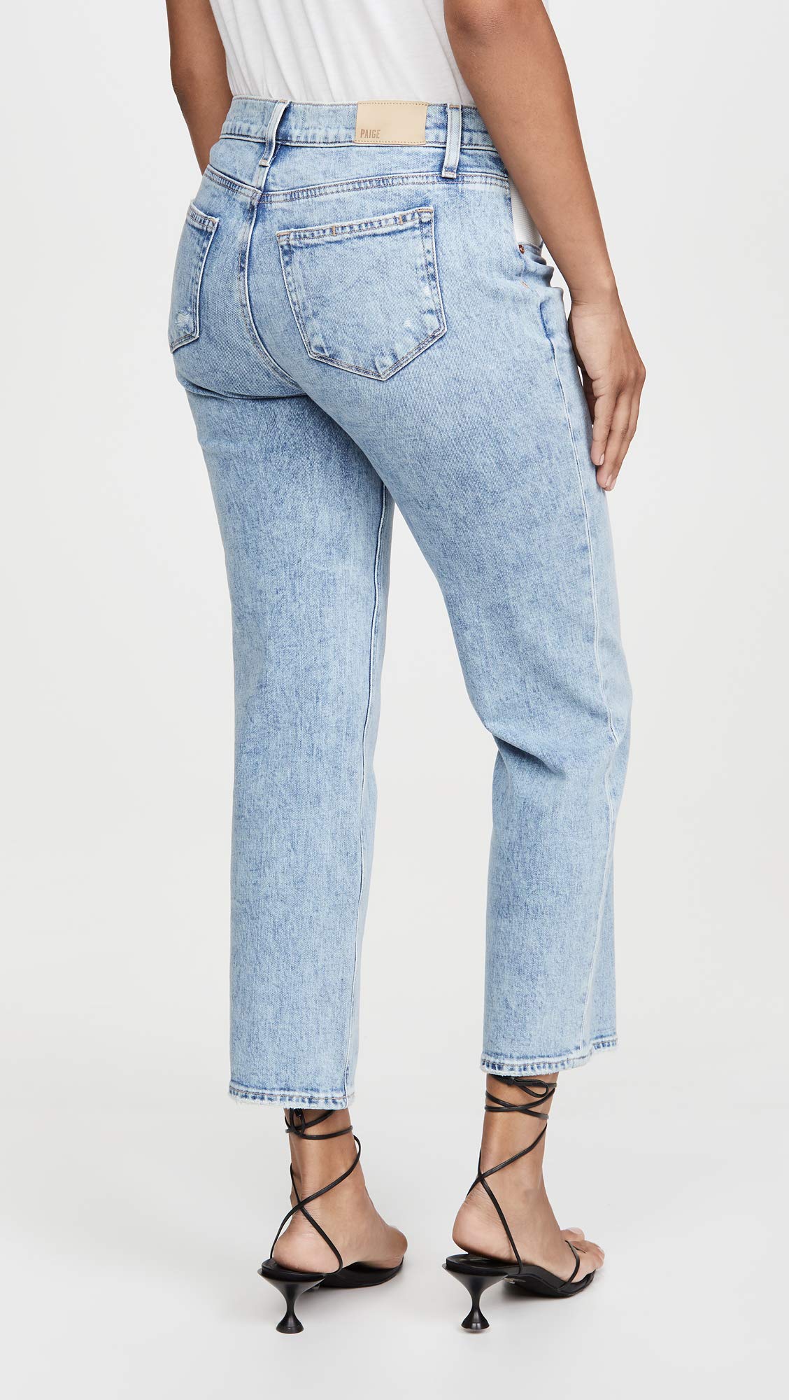 PAIGE Women's Noella Straight Maternity Jeans - Comfortable Stretch Denim Pants for Pregnant Women | Perfect for Work, Casual Wear & Everyday Comfort