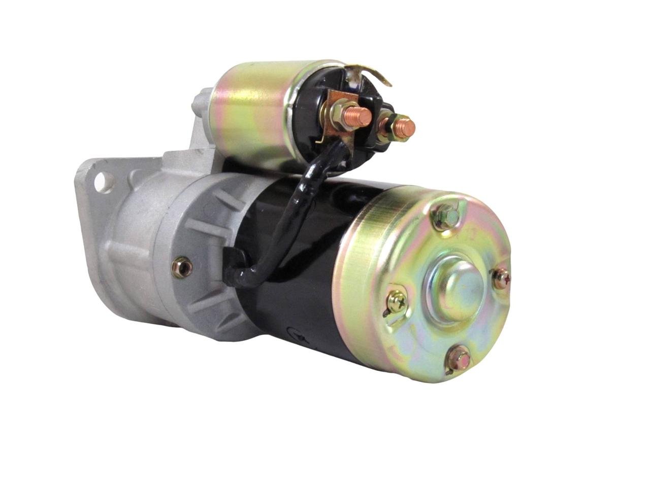 RAREELECTRICAL Starter Motor for Mitsubishi Forklift FG-18B-LP FG-18B-LPS FG-18G FG-18GS 4G33 Engine - Replacement Part for Warehouse & Industrial Equipment
