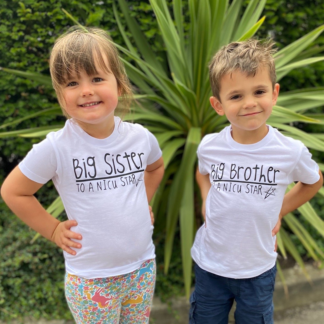 Big Sister to a NICU Star Kids T-Shirt - Cute Sibling Gift for NICU Babies & Preemies - Hospital Visit & Homecoming Outfit