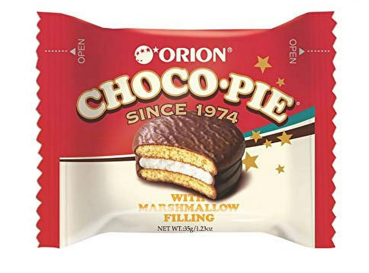 Orion Choco Pie Snack - Delicious Chocolate Marshmallow Filled Cakes - Pack of 2 - Perfect for Lunchboxes, Office Snacks & Party Treats