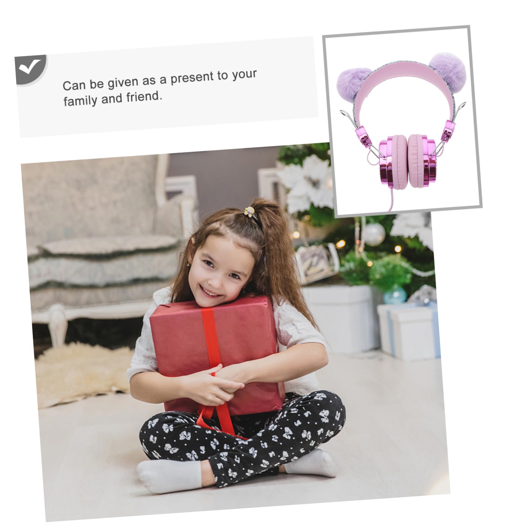 HOMSFOU Cat Ear Headphones with Mic - 3 Pack Unicorn Studio Monitor Headsets, Over-Ear Wired Gaming Headset for Girls & Kids, ABS Material - Perfect for Gaming, Streaming & Online Classes