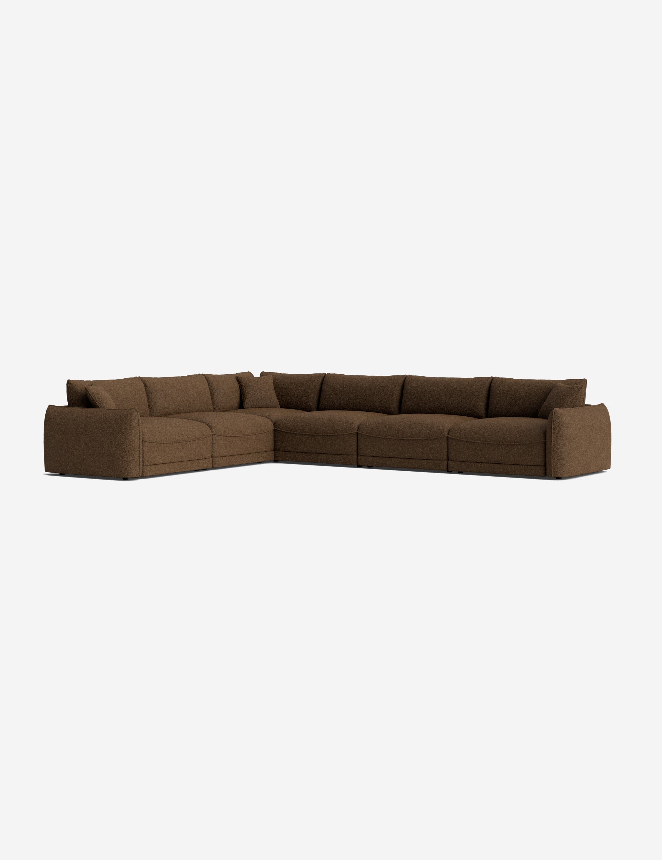 Balmer Modular Corner Sectional Sofa - Modern L-Shaped Couch with Reversible Chaise, Soft Fabric Upholstery for Living Room, Family Room & Home Theater Comfortable Seating