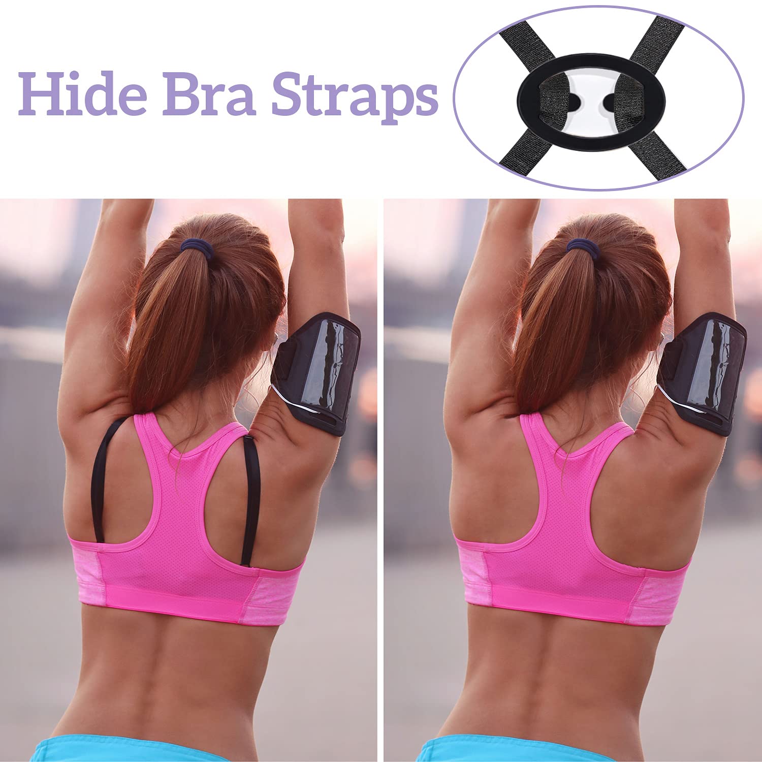 12Pcs Bra Strap Clips - Anti-Slip Back Bra Straps Holder & Cleavage Control Buckles for Women | Perfect for Workout, Formal Wear & Everyday Comfort