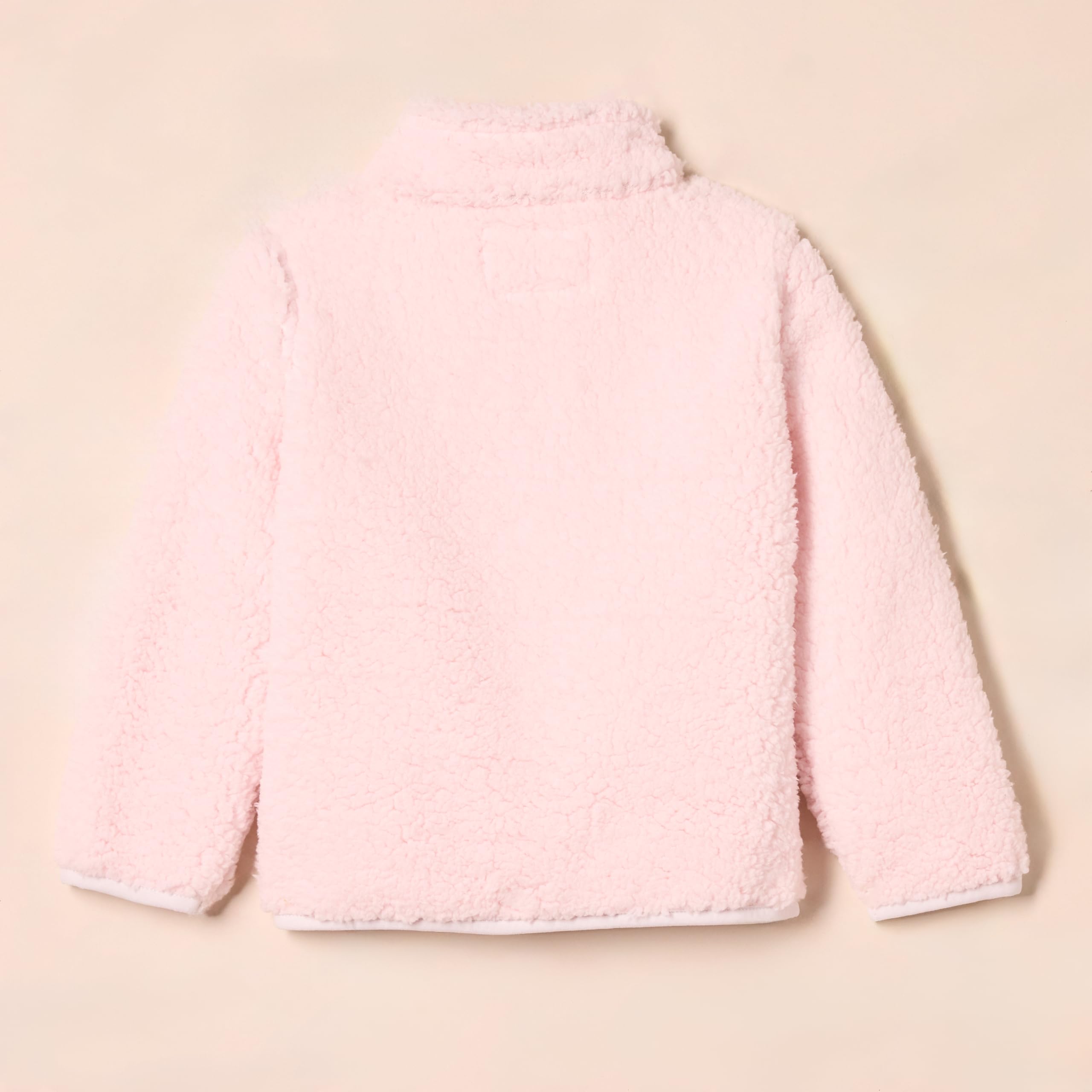 Amazon Essentials Girls & Toddlers' Sherpa Fleece Full-Zip Jacket - Warm Winter Coat for Kids - Perfect for School, Outdoor Play & Cold Weather Activities
