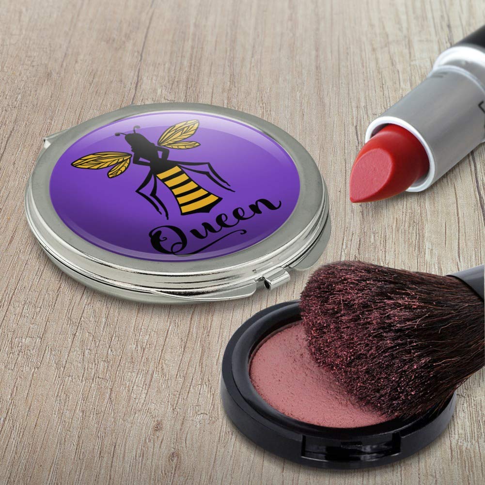 Queen Bee Compact Travel Purse Handbag with Mirror - Stylish Small Crossbody Bag for Women, Perfect for Makeup, Essentials & On-the-Go (Ideal for Travel, Shopping & Daily Use)