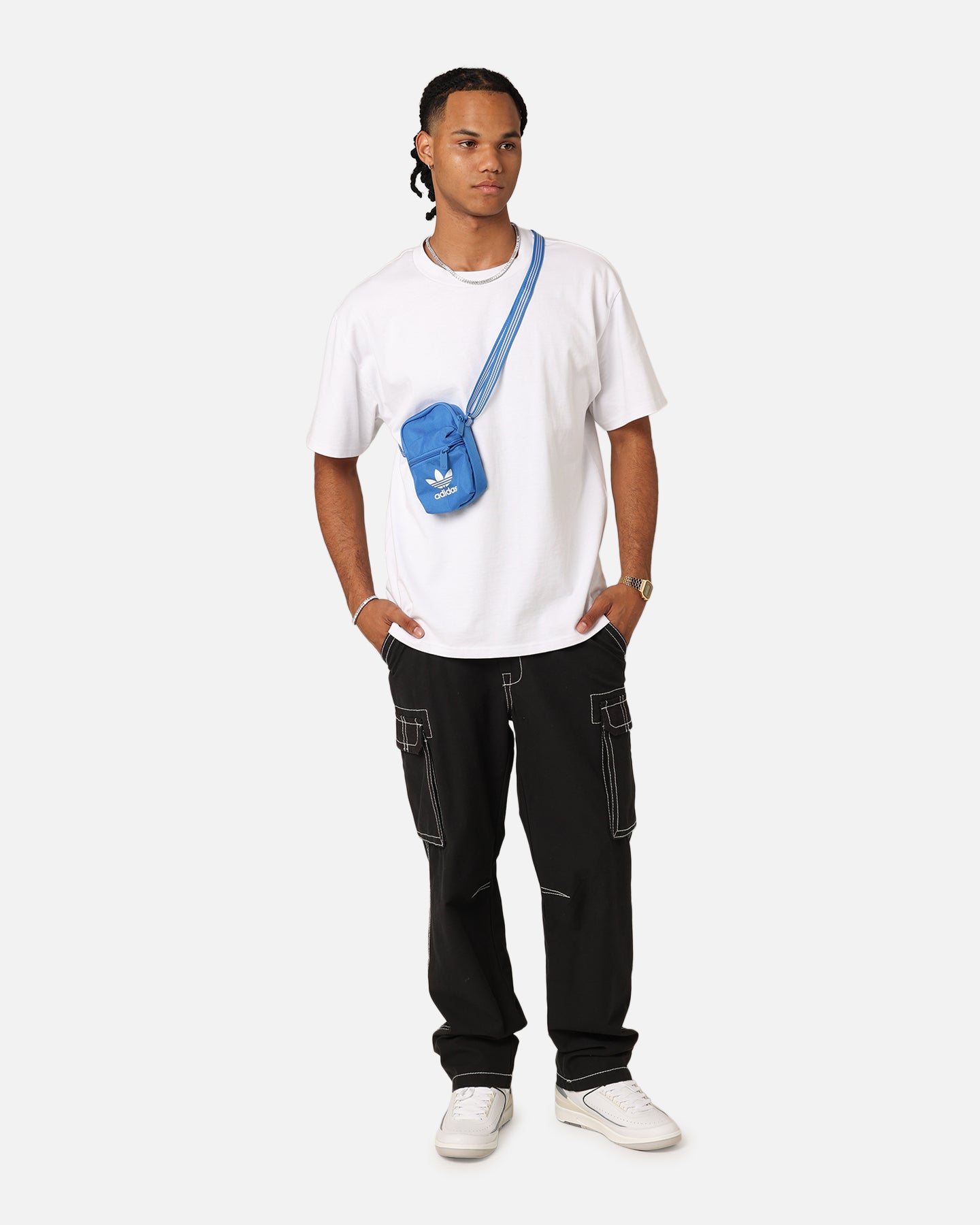 Adidas Adicolor Classic Festival Bag - Bluebird Blue | Lightweight Crossbody Bag for Music Festivals, Travel & Everyday Use